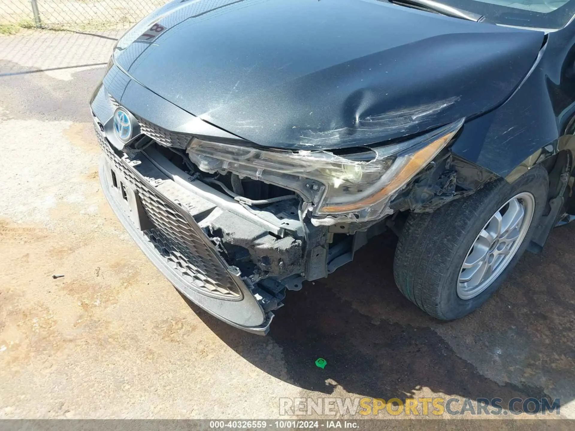 6 fotografías del automóvil dañado JTDEAMDE8MJ033411 TOYOTA COROLLA 2021