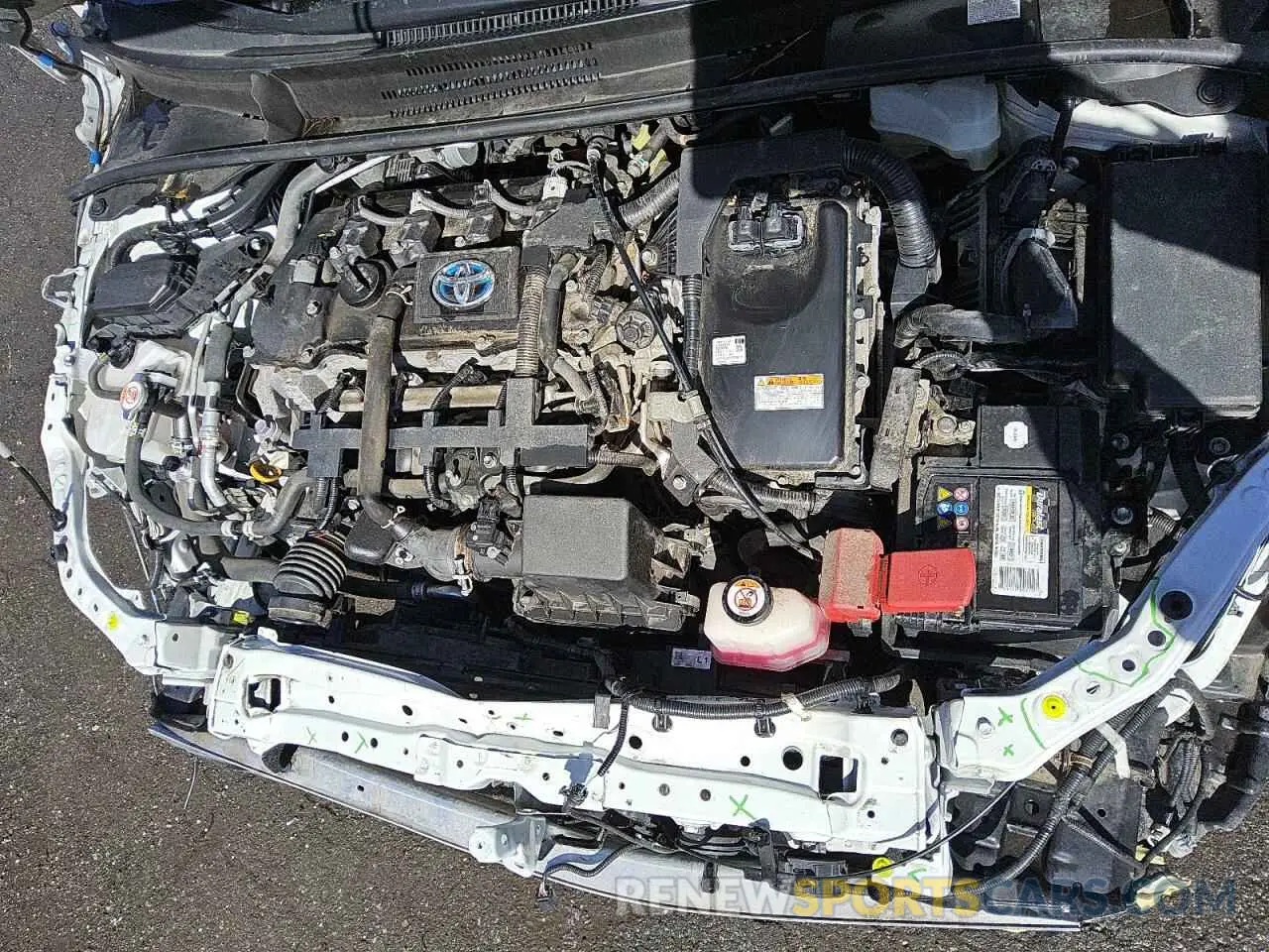 11 fotografías del automóvil dañado JTDEAMDE9MJ011238 TOYOTA COROLLA 2021