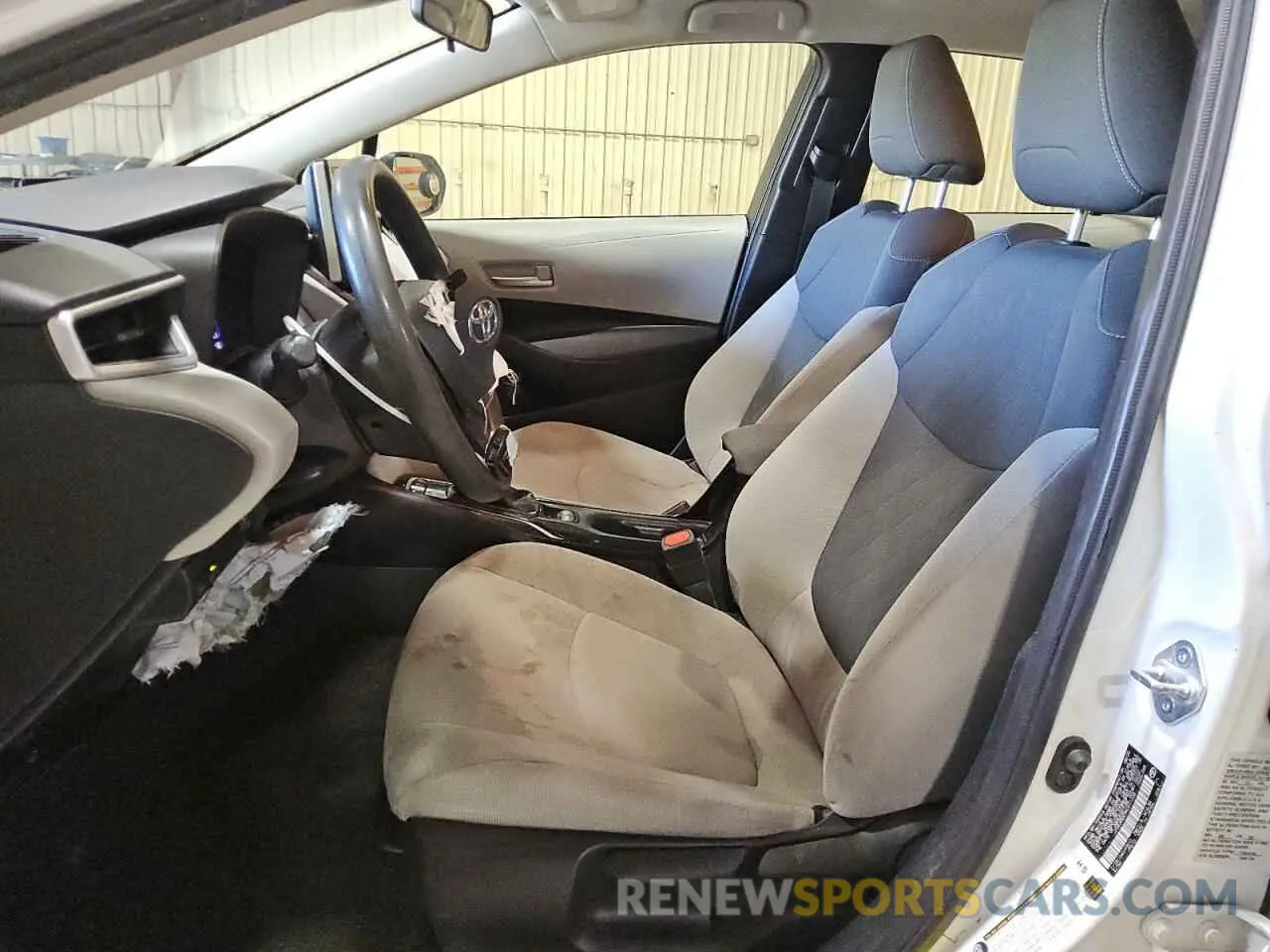 7 fotografías del automóvil dañado JTDEAMDE9MJ011238 TOYOTA COROLLA 2021