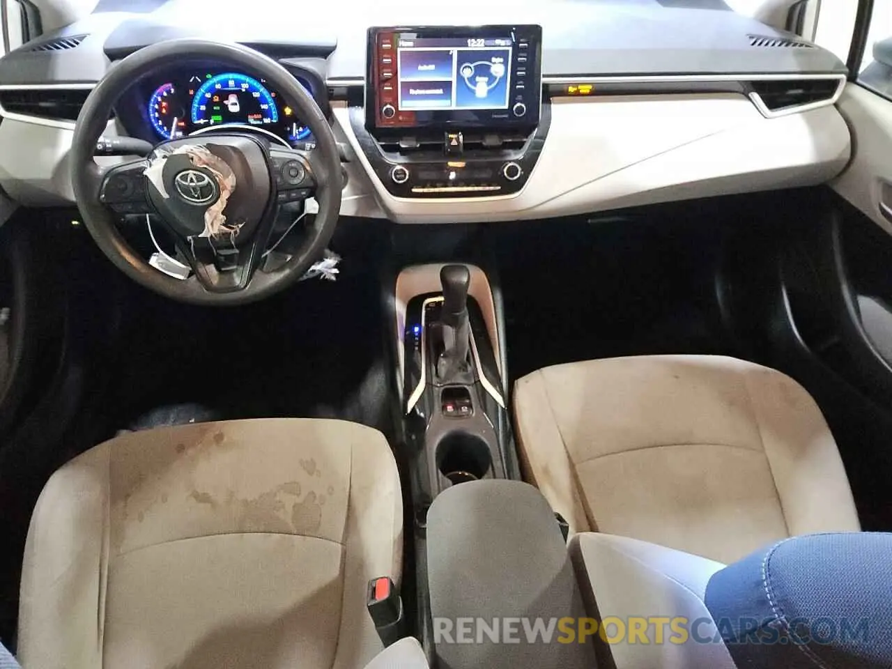 8 fotografías del automóvil dañado JTDEAMDE9MJ011238 TOYOTA COROLLA 2021