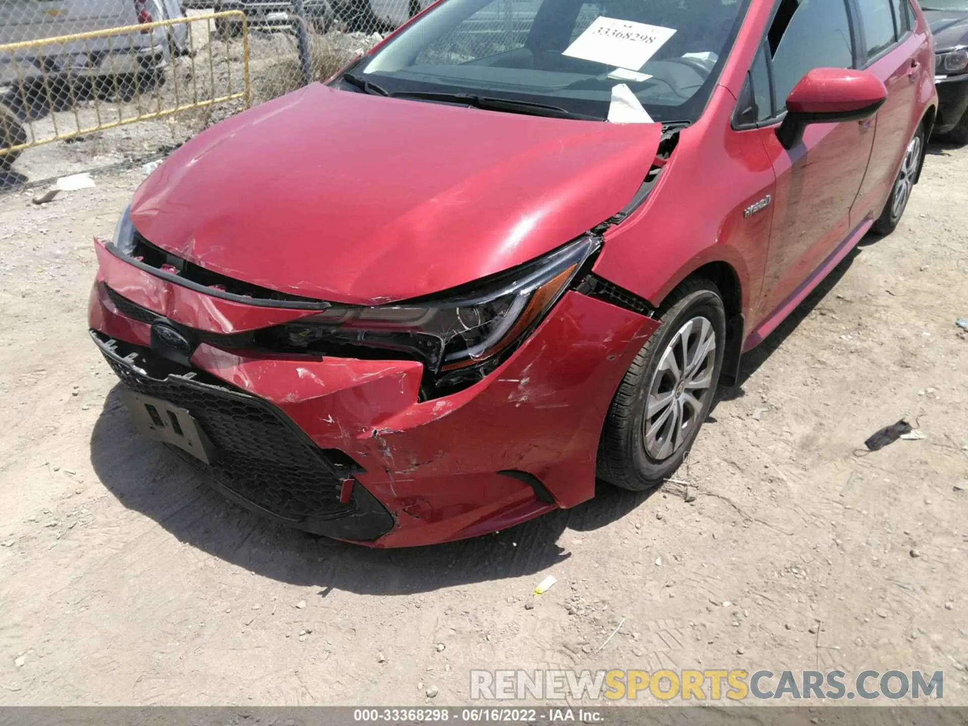 6 fotografías del automóvil dañado JTDEAMDE9MJ012051 TOYOTA COROLLA 2021