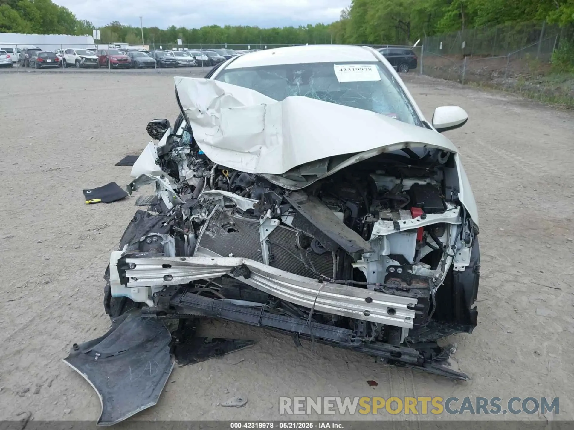 12 fotografías del automóvil dañado JTDEAMDE9MJ015046 TOYOTA COROLLA 2021