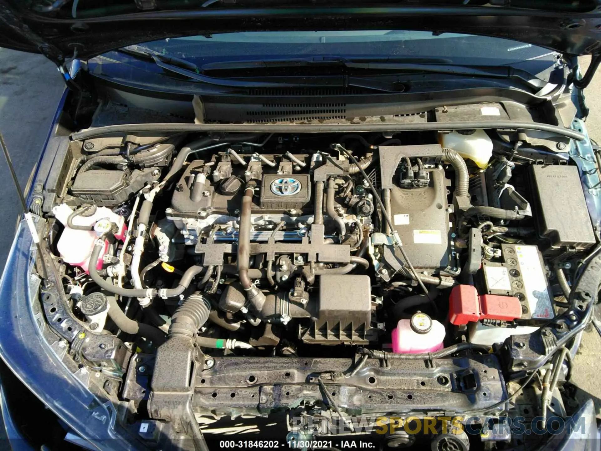 10 fotografías del automóvil dañado JTDEAMDE9MJ015452 TOYOTA COROLLA 2021