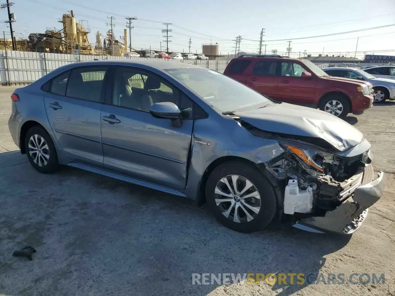 4 fotografías del automóvil dañado JTDEAMDE9MJ021672 TOYOTA COROLLA 2021