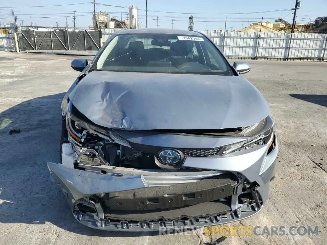 5 fotografías del automóvil dañado JTDEAMDE9MJ021672 TOYOTA COROLLA 2021