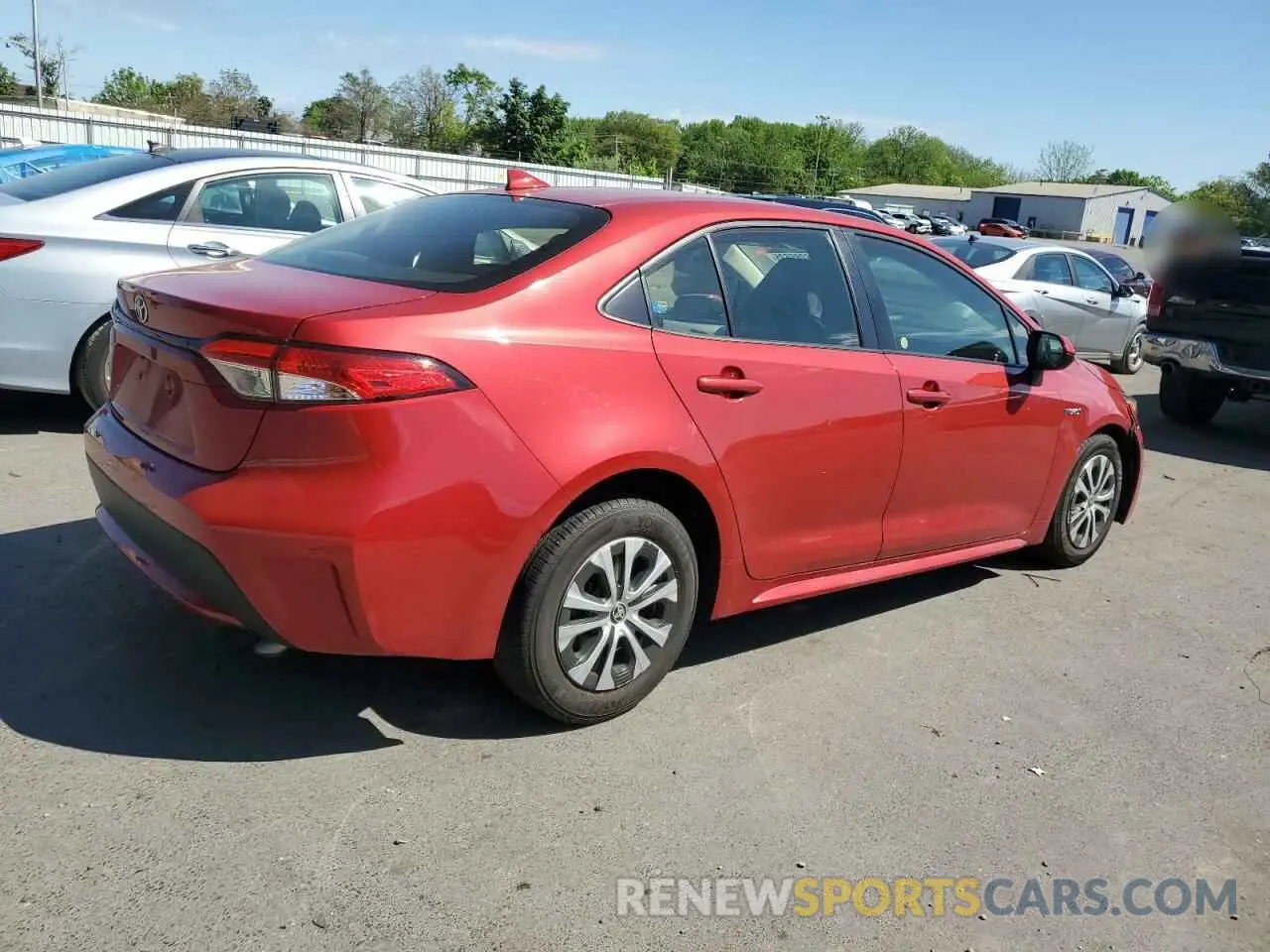 3 fotografías del automóvil dañado JTDEAMDE9MJ022210 TOYOTA COROLLA 2021