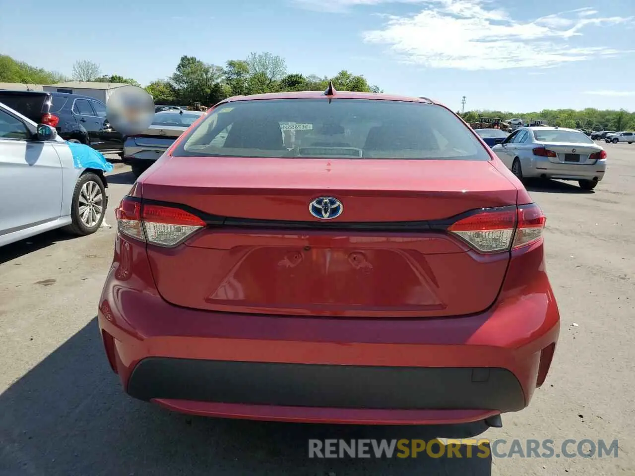 6 fotografías del automóvil dañado JTDEAMDE9MJ022210 TOYOTA COROLLA 2021