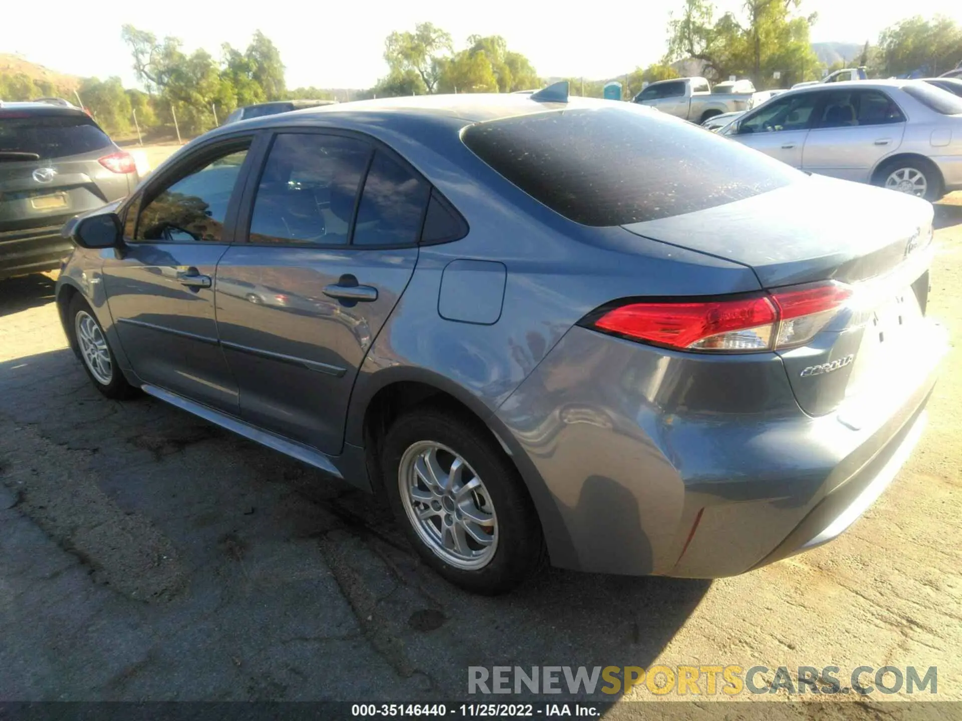 3 fotografías del automóvil dañado JTDEAMDE9MJ026435 TOYOTA COROLLA 2021