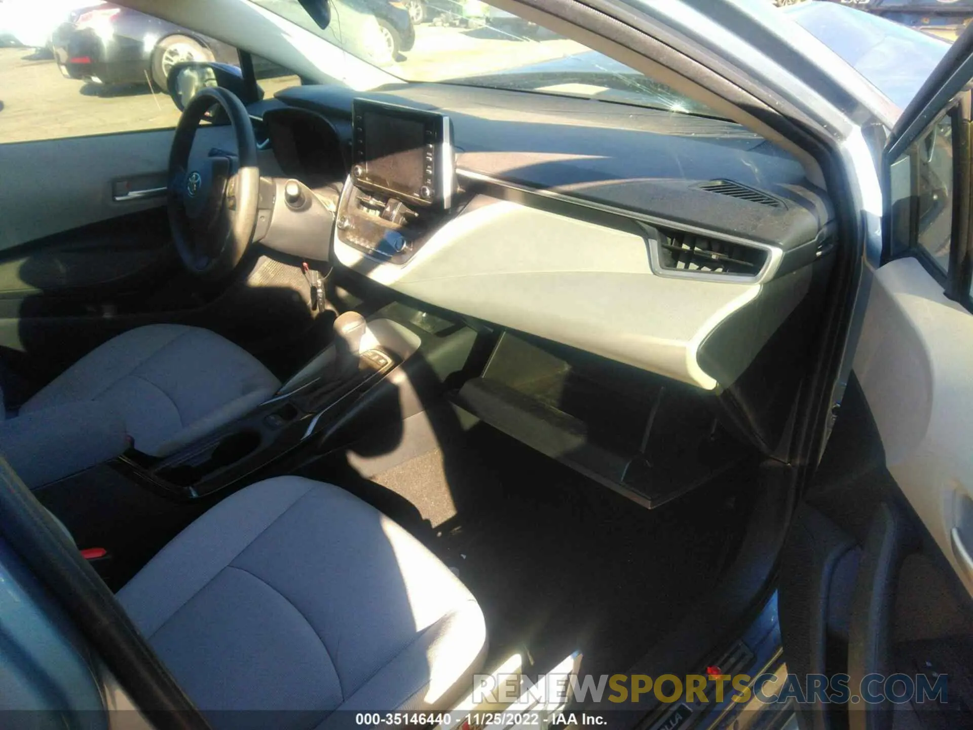 5 fotografías del automóvil dañado JTDEAMDE9MJ026435 TOYOTA COROLLA 2021