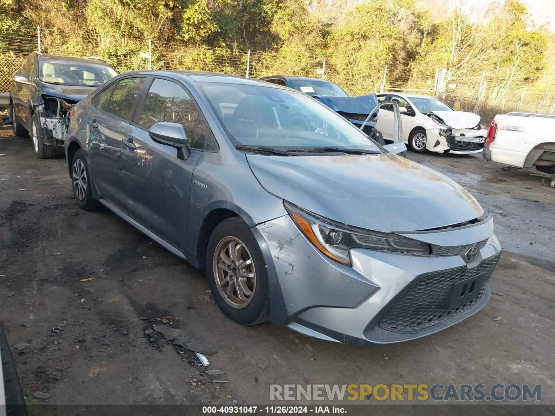 1 fotografías del automóvil dañado JTDEAMDE9MJ028086 TOYOTA COROLLA 2021