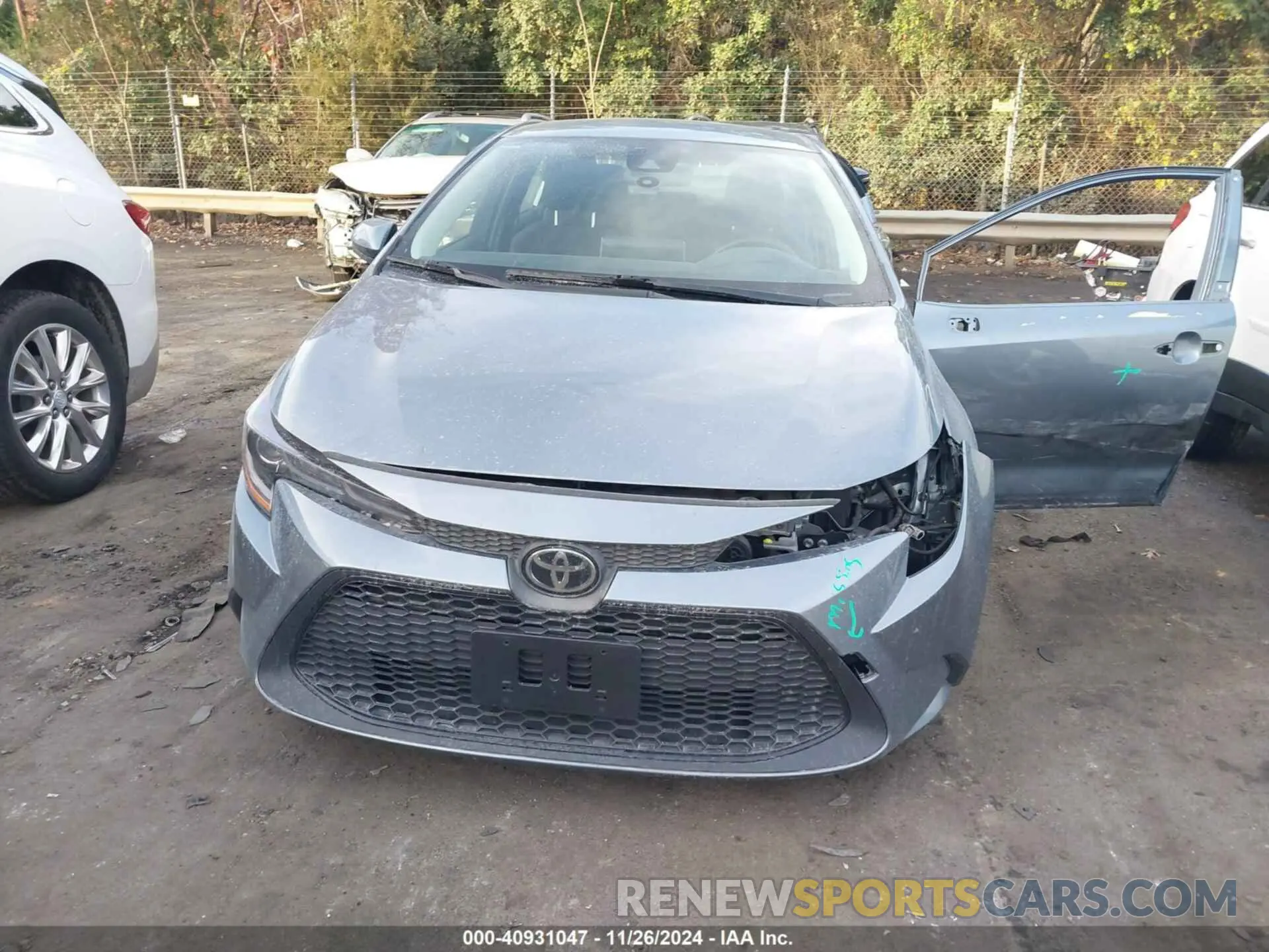 12 fotografías del automóvil dañado JTDEAMDE9MJ028086 TOYOTA COROLLA 2021