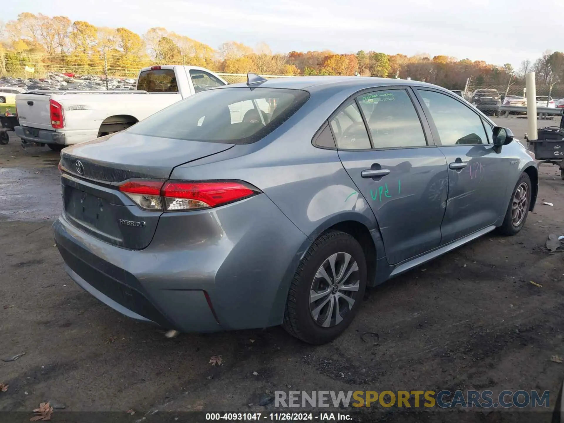 4 fotografías del automóvil dañado JTDEAMDE9MJ028086 TOYOTA COROLLA 2021