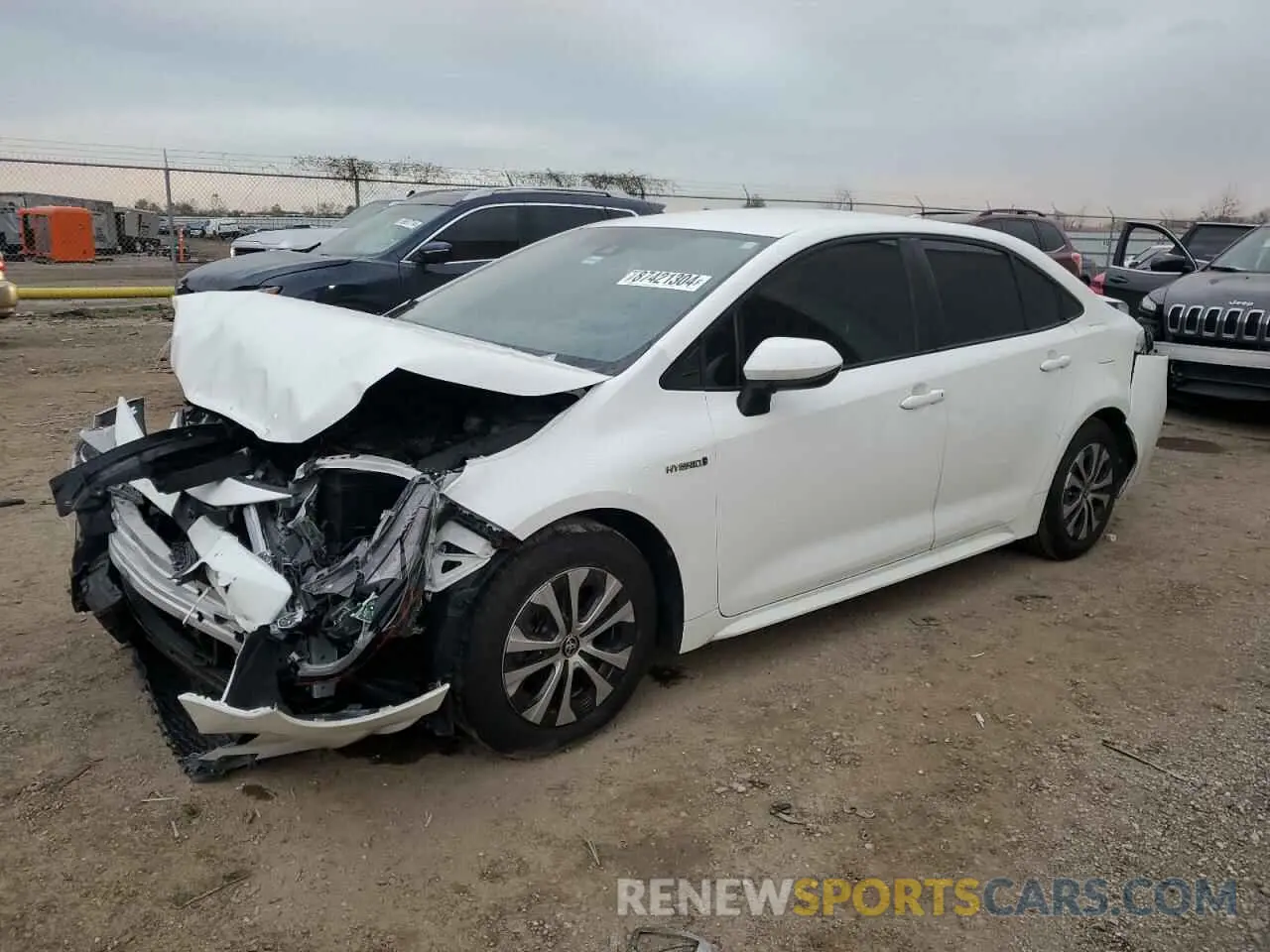 1 fotografías del automóvil dañado JTDEAMDE9MJ032686 TOYOTA COROLLA 2021