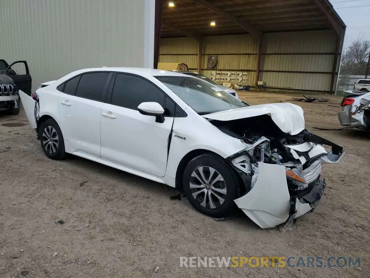 4 fotografías del automóvil dañado JTDEAMDE9MJ032686 TOYOTA COROLLA 2021
