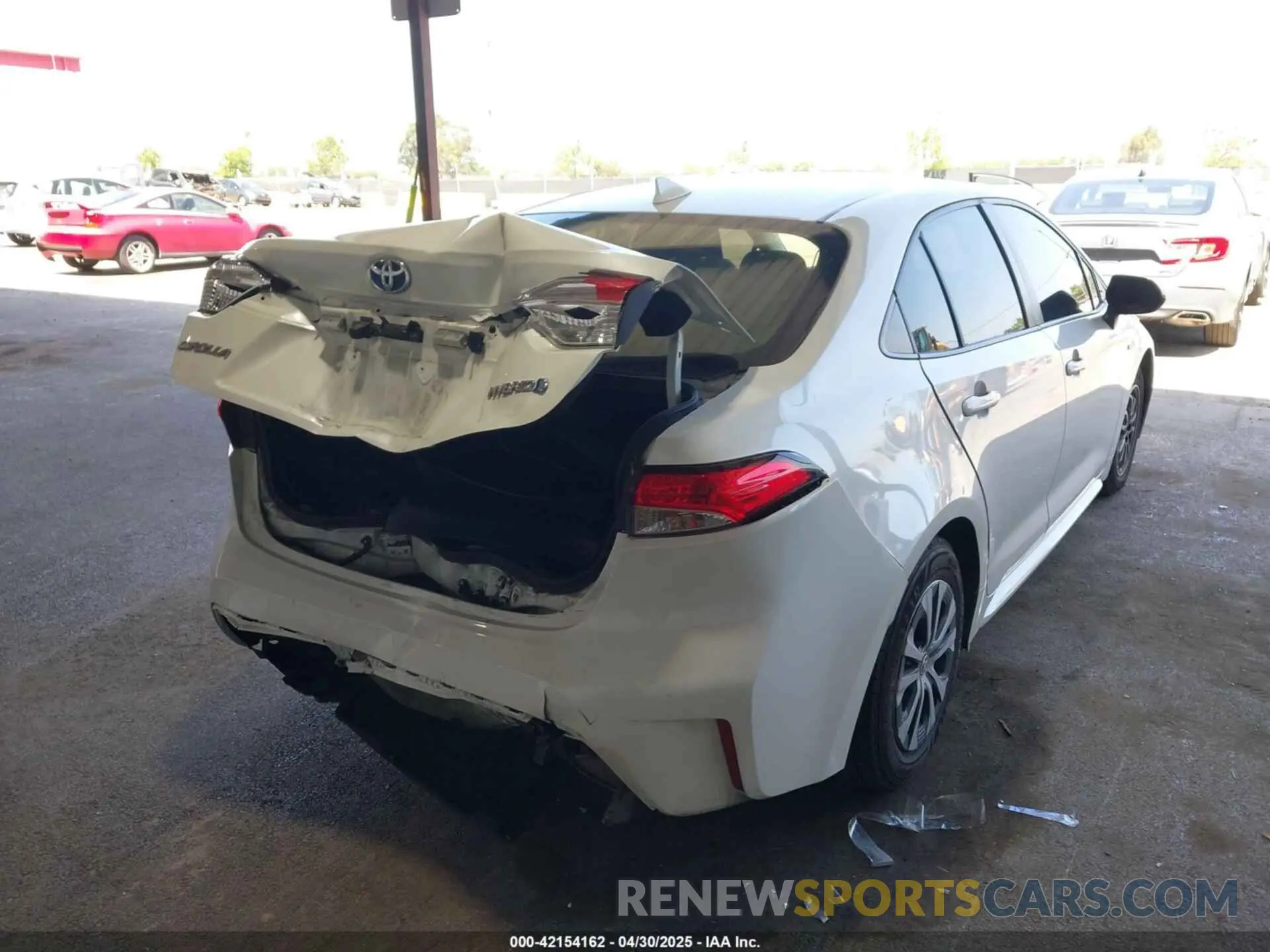 4 fotografías del automóvil dañado JTDEAMDEXMJ007022 TOYOTA COROLLA 2021