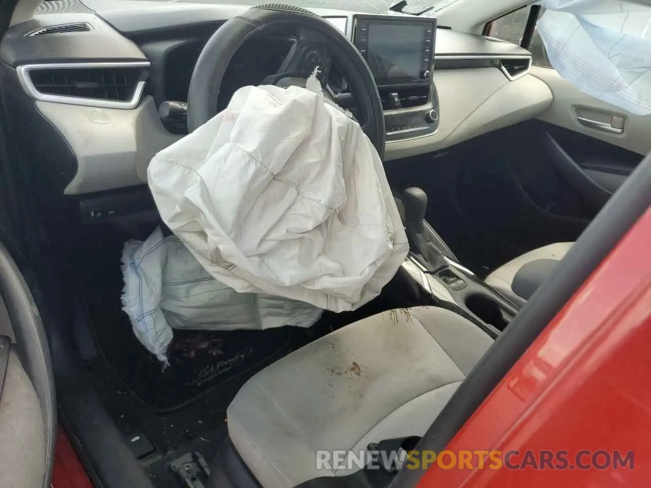8 fotografías del automóvil dañado JTDEAMDEXMJ009238 TOYOTA COROLLA 2021