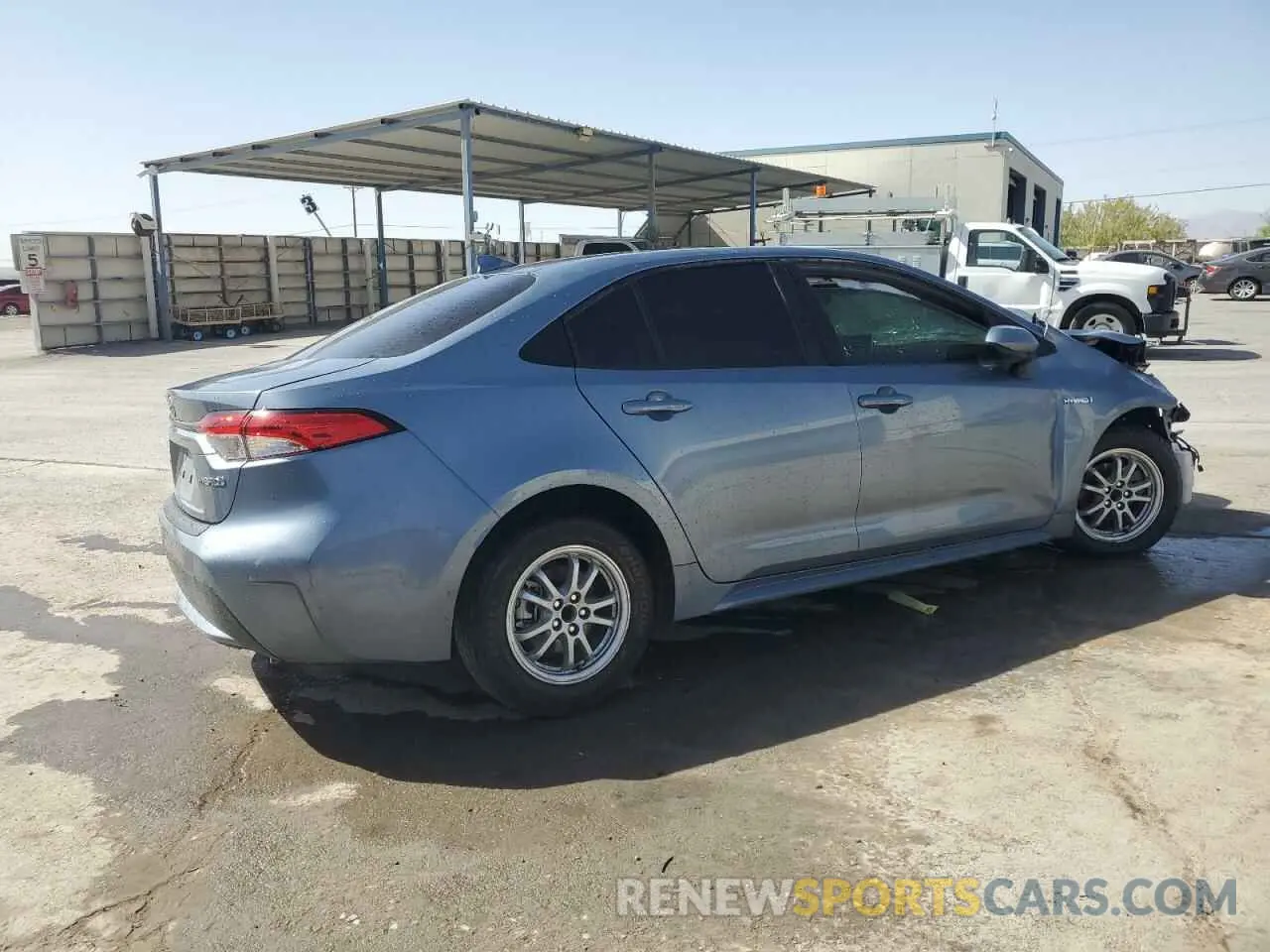 3 fotografías del automóvil dañado JTDEAMDEXMJ010552 TOYOTA COROLLA 2021