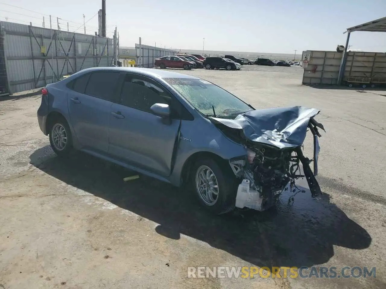 4 fotografías del automóvil dañado JTDEAMDEXMJ010552 TOYOTA COROLLA 2021