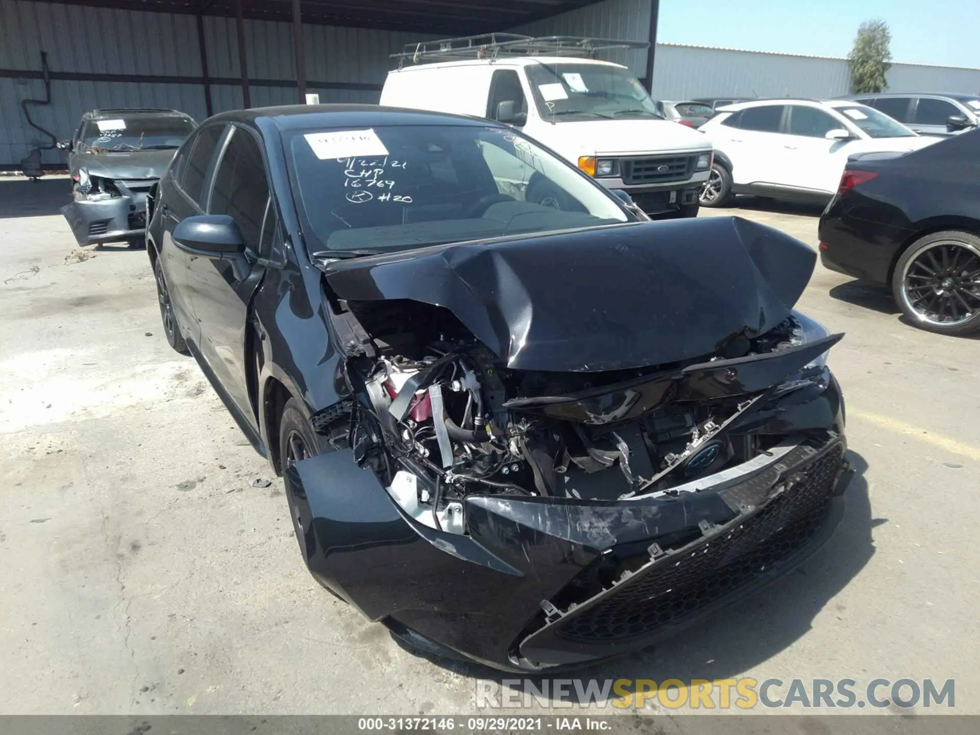 6 fotografías del automóvil dañado JTDEAMDEXMJ016769 TOYOTA COROLLA 2021