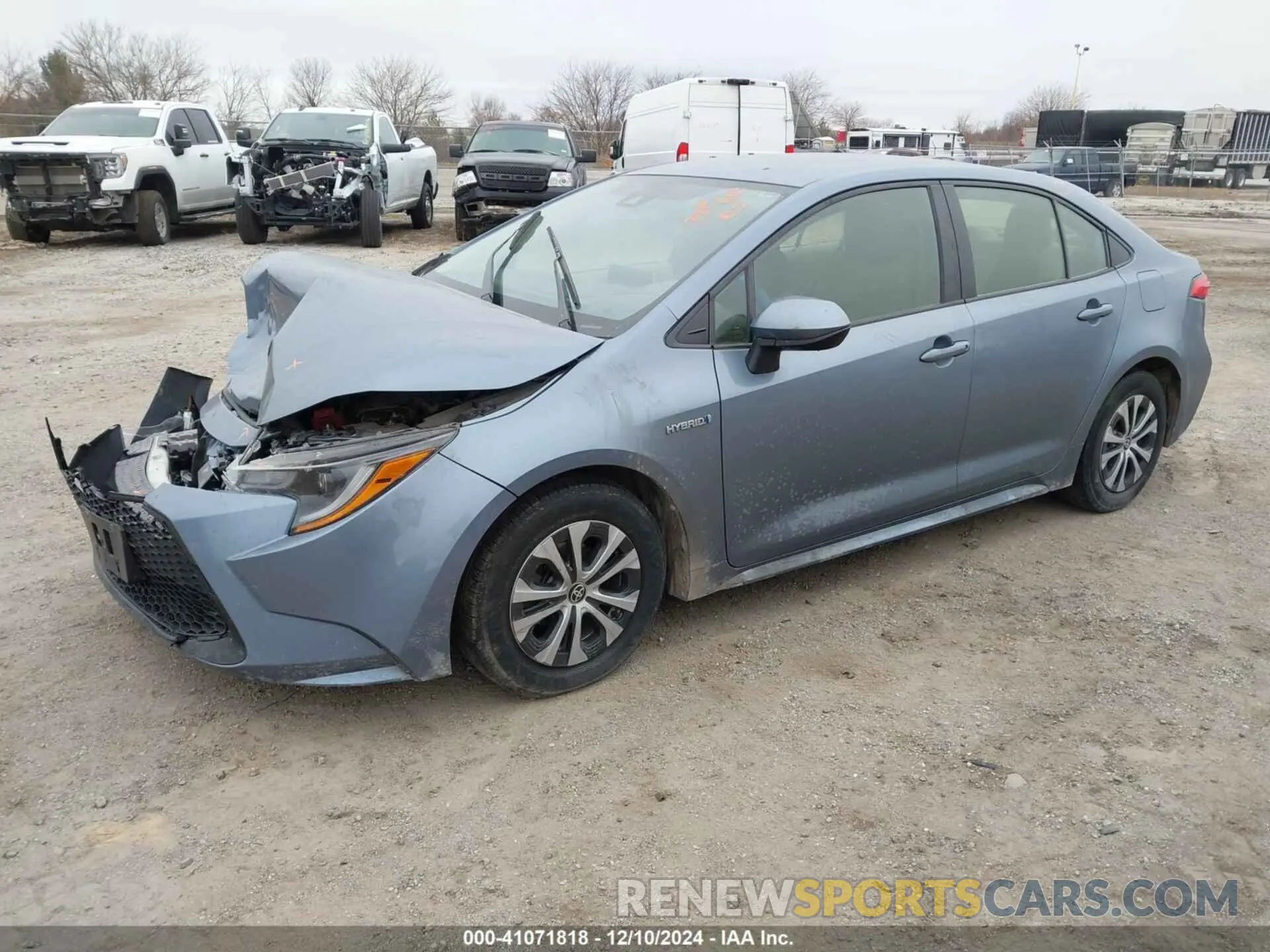 2 fotografías del automóvil dañado JTDEAMDEXMJ022054 TOYOTA COROLLA 2021