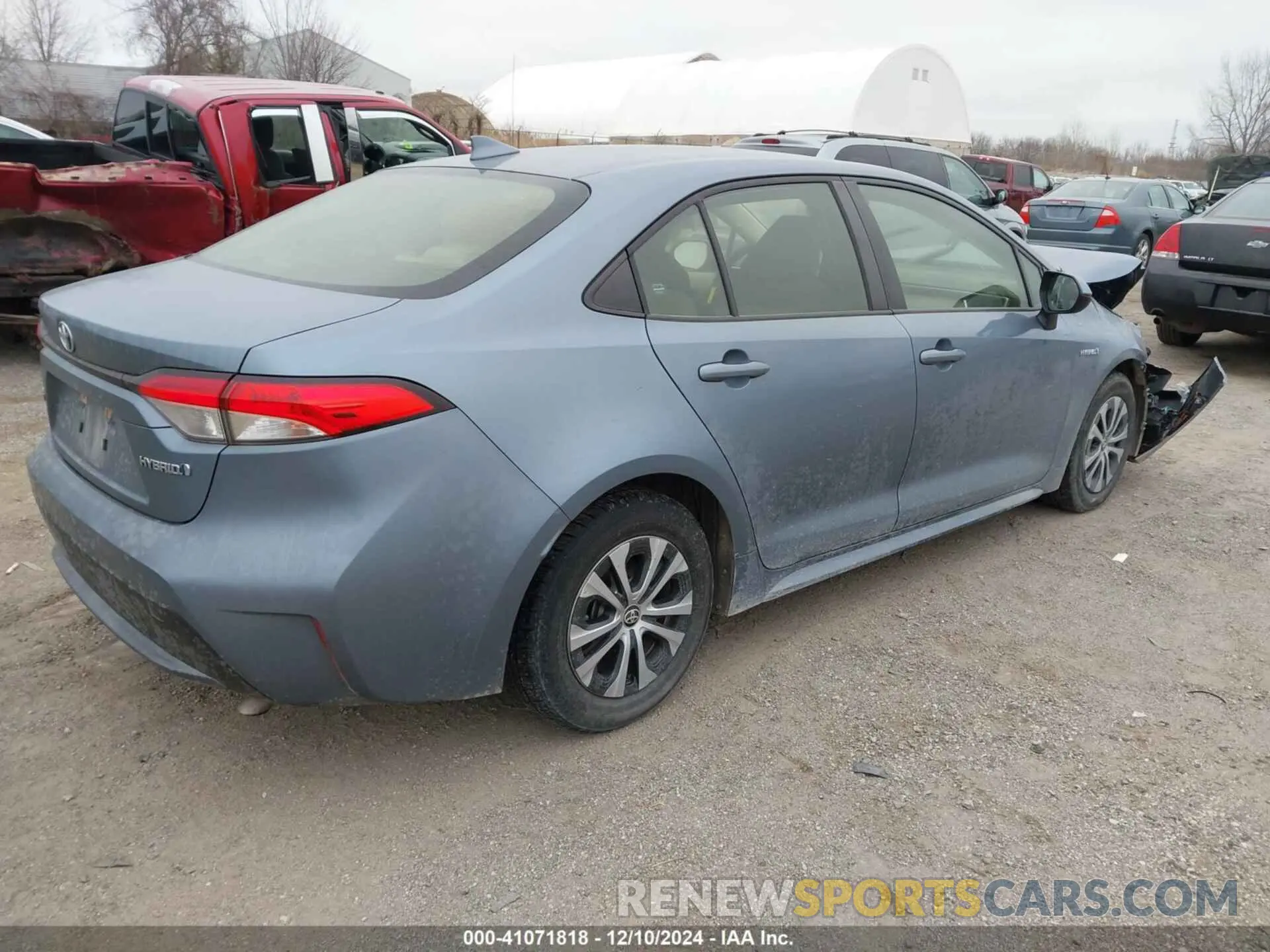 4 fotografías del automóvil dañado JTDEAMDEXMJ022054 TOYOTA COROLLA 2021