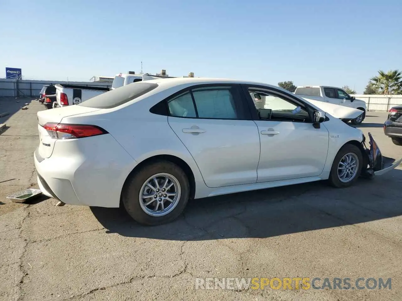 3 fotografías del automóvil dañado JTDEAMDEXMJ026945 TOYOTA COROLLA 2021