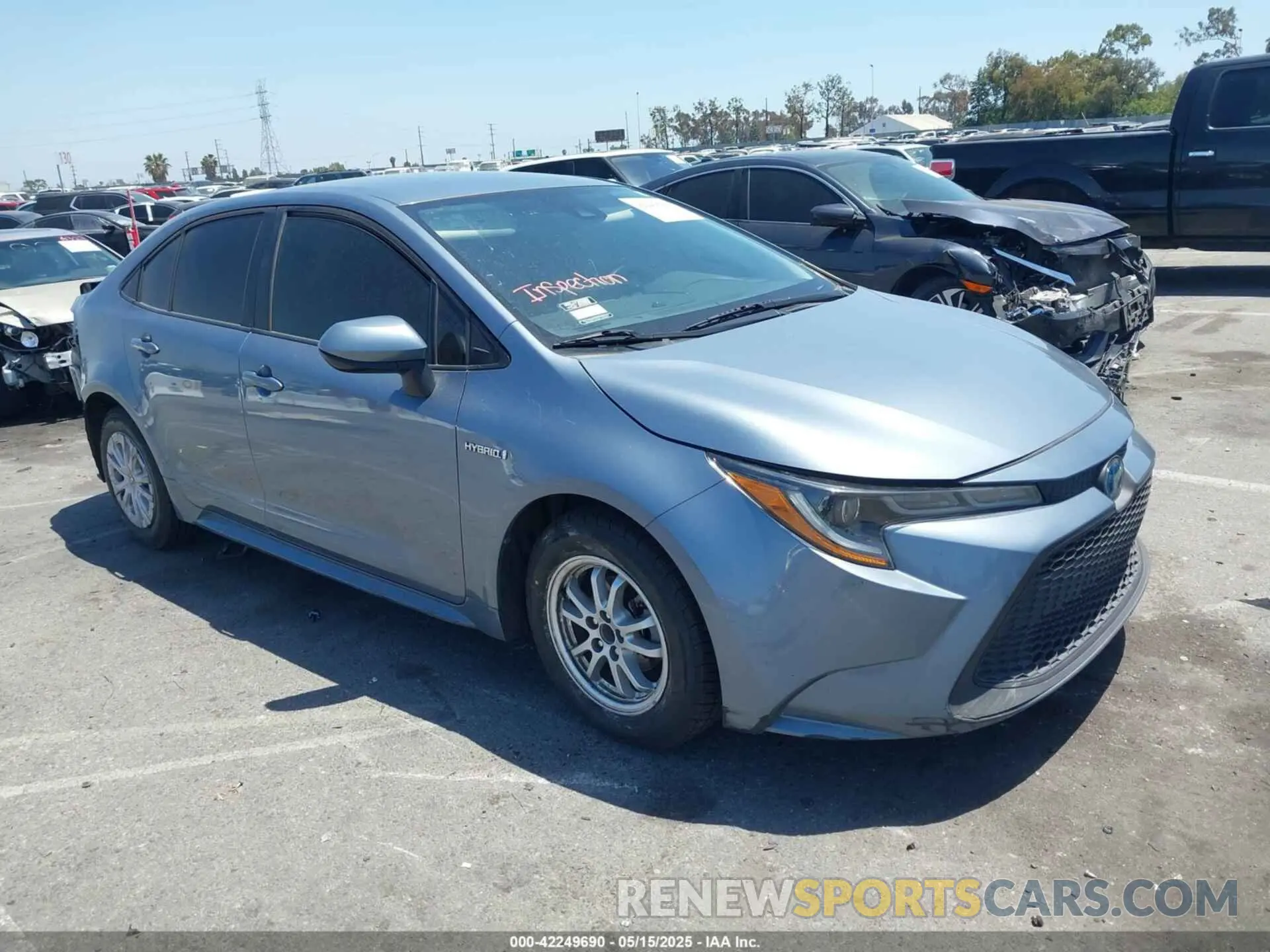 1 fotografías del automóvil dañado JTDEAMDEXMJ027822 TOYOTA COROLLA 2021