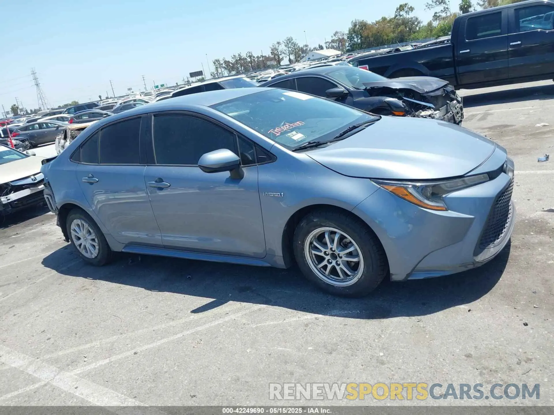 13 fotografías del automóvil dañado JTDEAMDEXMJ027822 TOYOTA COROLLA 2021