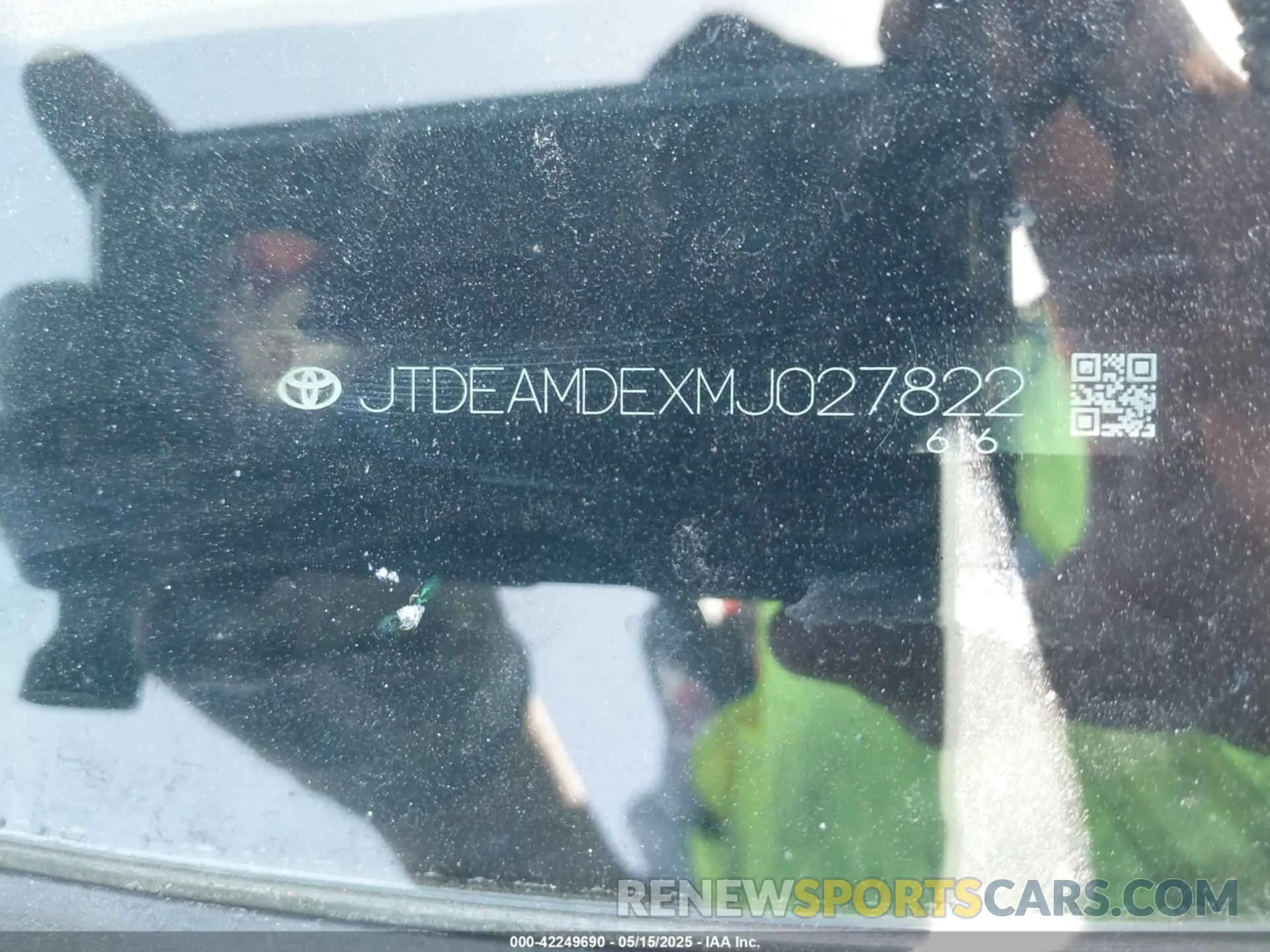 9 fotografías del automóvil dañado JTDEAMDEXMJ027822 TOYOTA COROLLA 2021