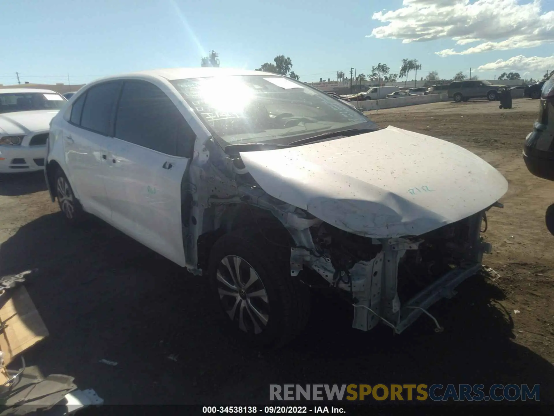 1 fotografías del automóvil dañado JTDEAMDEXMJ028064 TOYOTA COROLLA 2021