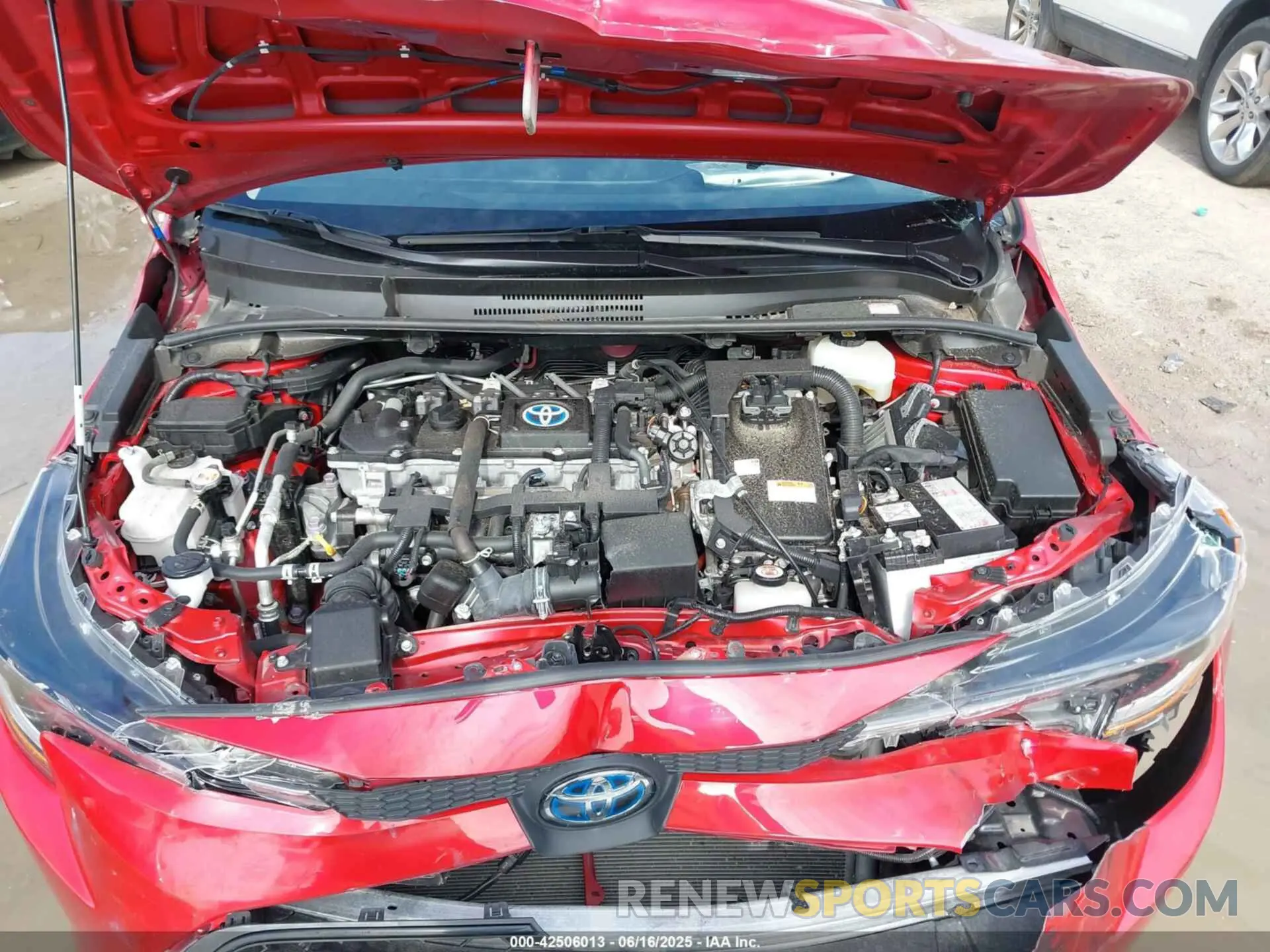 10 fotografías del automóvil dañado JTDEAMDEXMJ033118 TOYOTA COROLLA 2021