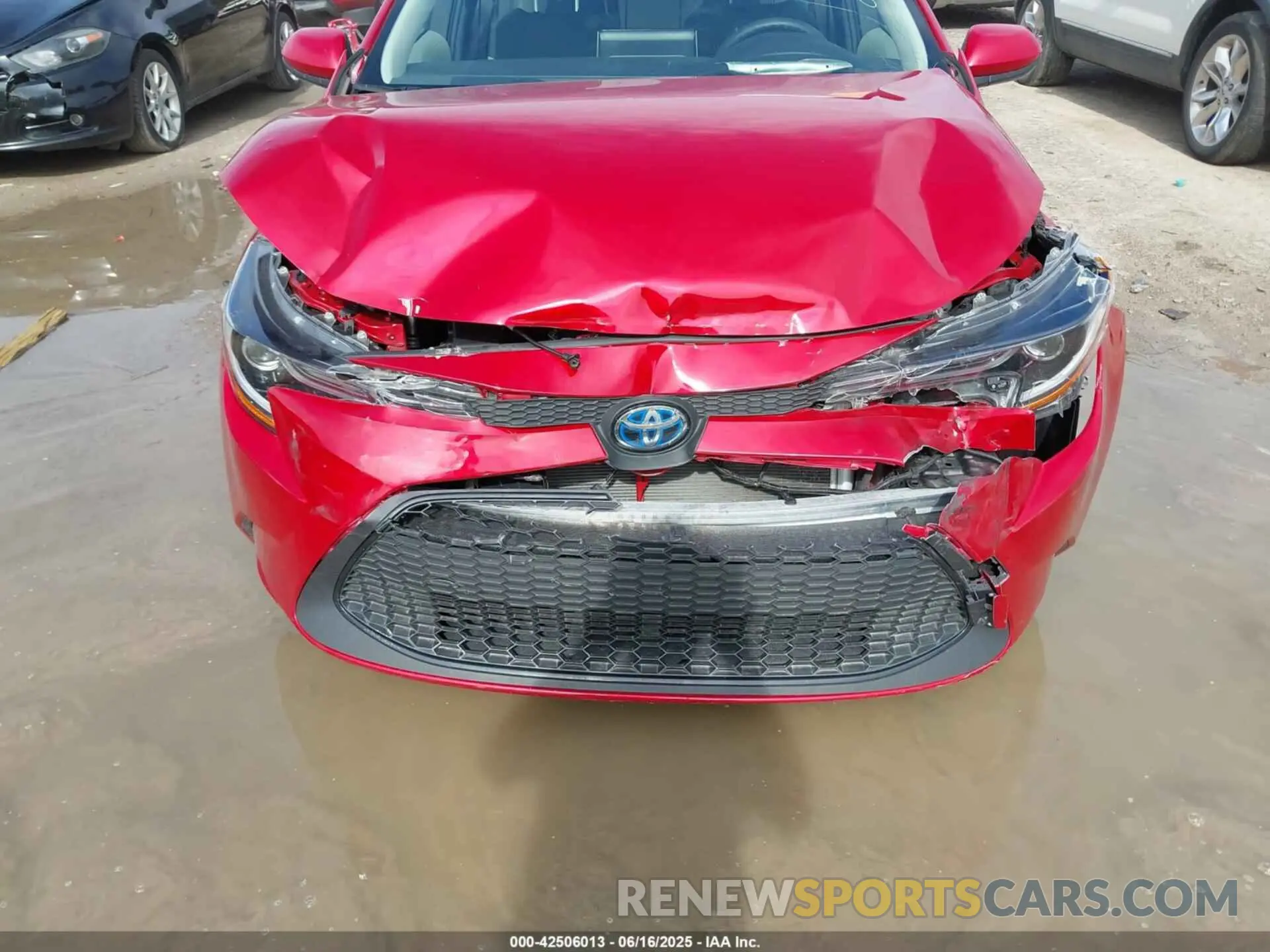 6 fotografías del automóvil dañado JTDEAMDEXMJ033118 TOYOTA COROLLA 2021
