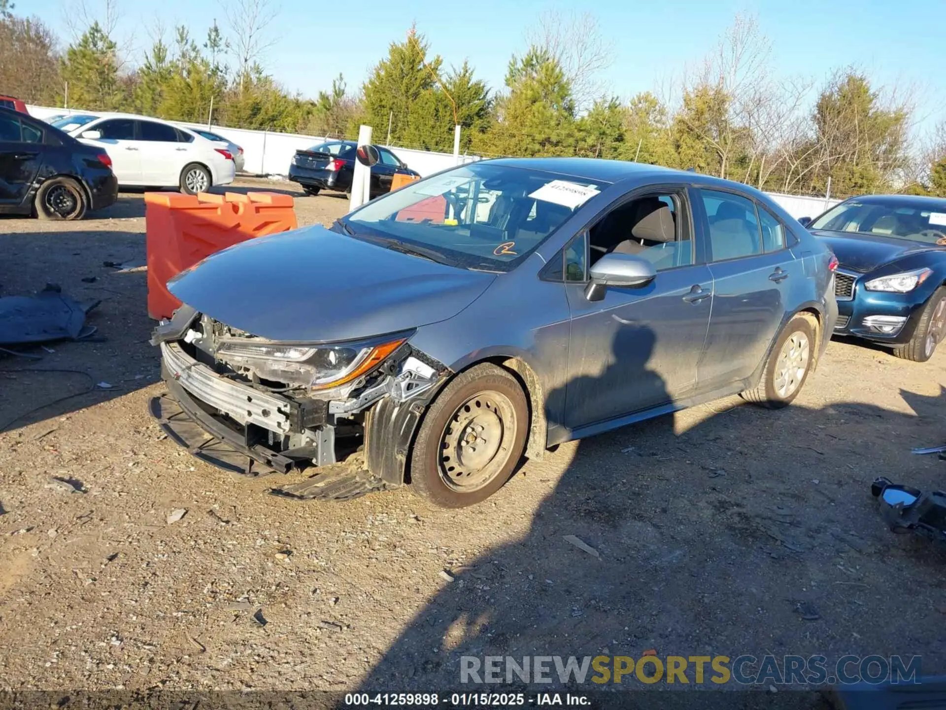 2 fotografías del automóvil dañado JTDEPMAE0MJ117774 TOYOTA COROLLA 2021