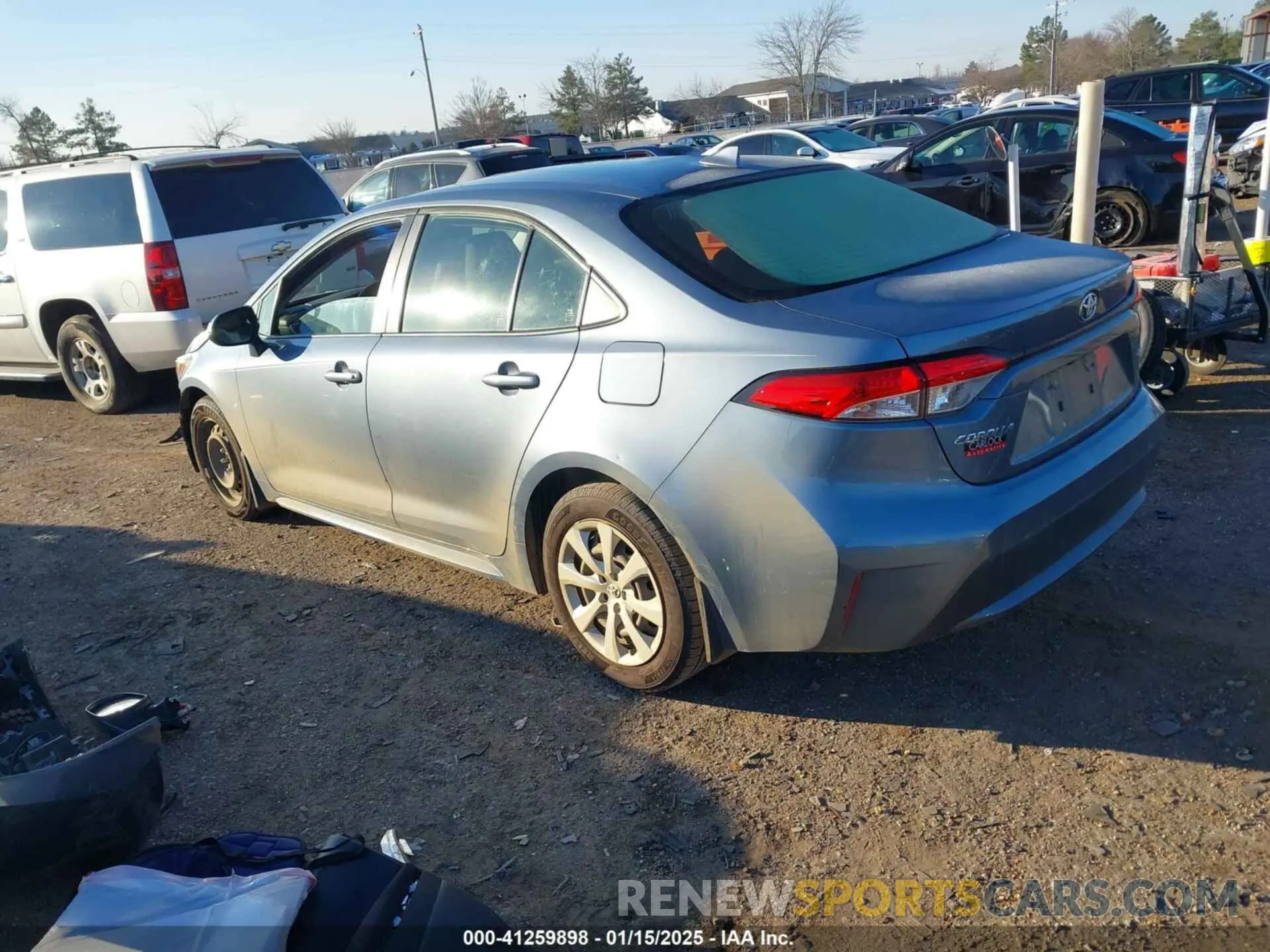 3 fotografías del automóvil dañado JTDEPMAE0MJ117774 TOYOTA COROLLA 2021