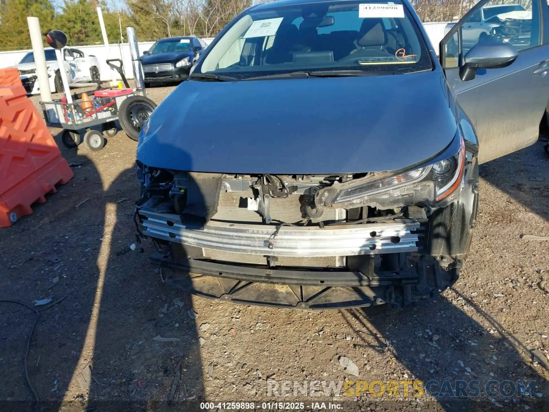 6 fotografías del automóvil dañado JTDEPMAE0MJ117774 TOYOTA COROLLA 2021