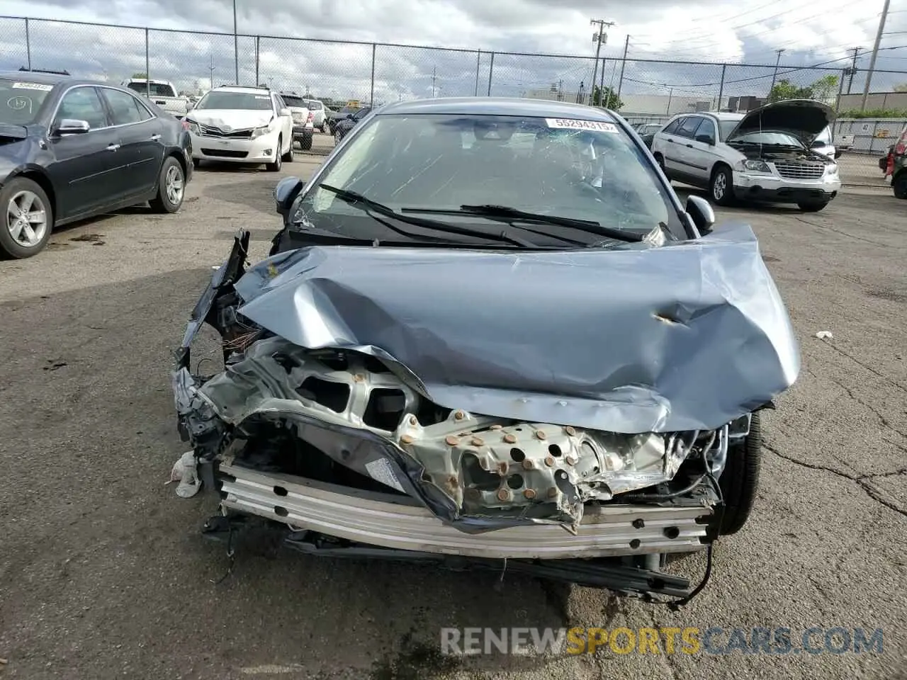 5 fotografías del automóvil dañado JTDEPMAE0MJ118407 TOYOTA COROLLA 2021