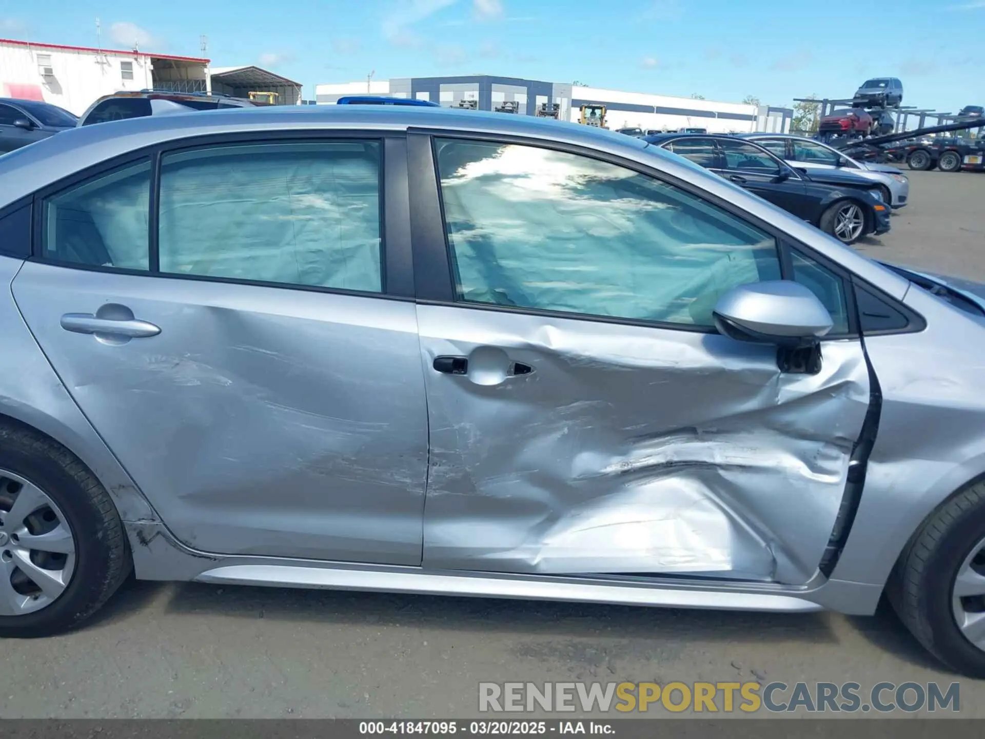 6 fotografías del automóvil dañado JTDEPMAE0MJ119069 TOYOTA COROLLA 2021