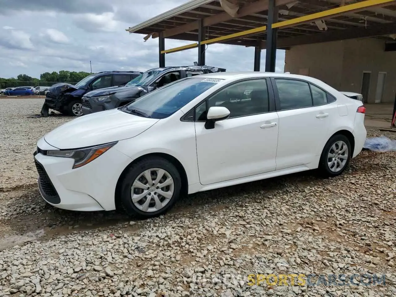 1 fotografías del automóvil dañado JTDEPMAE0MJ120576 TOYOTA COROLLA 2021