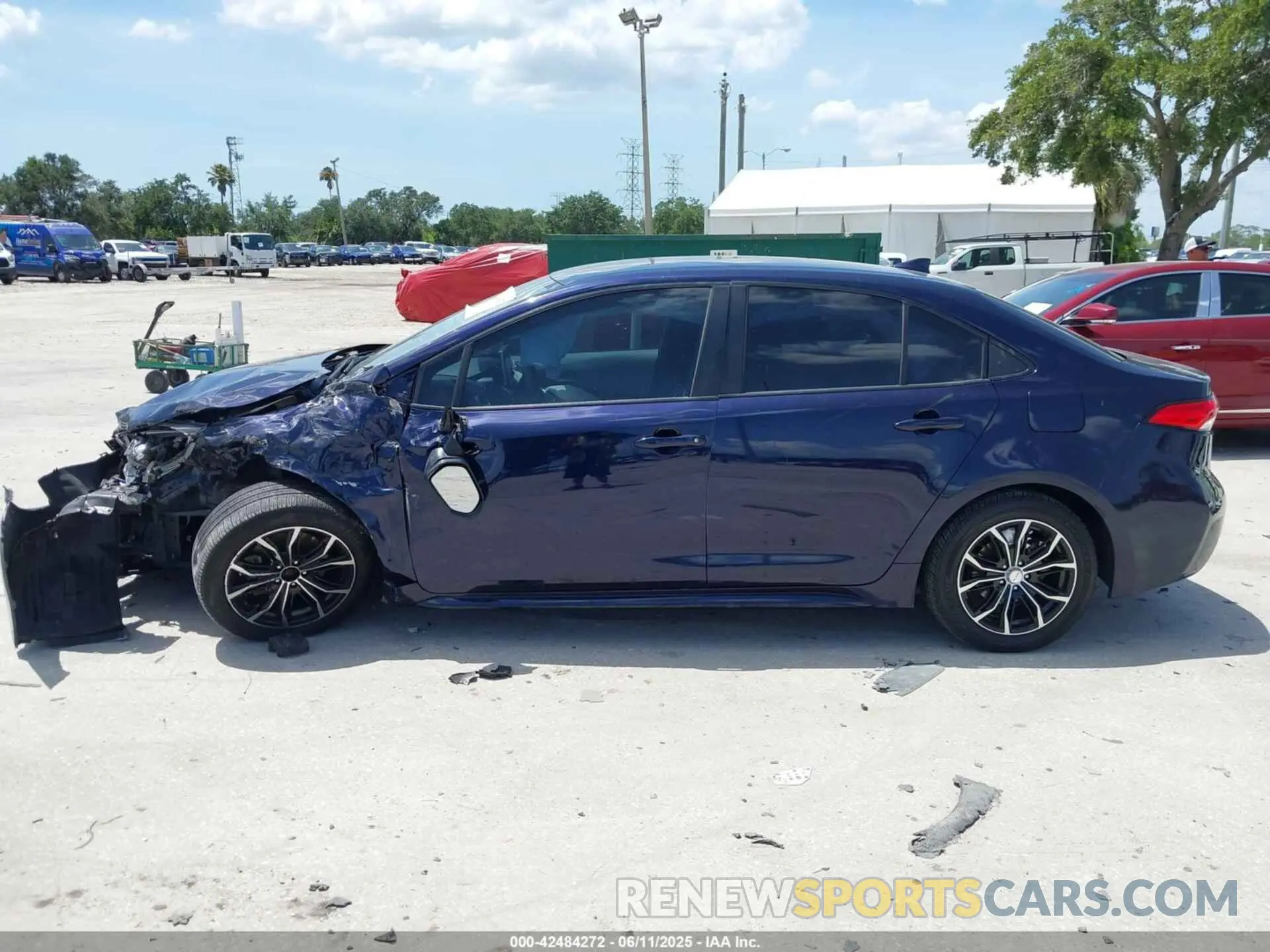 14 fotografías del automóvil dañado JTDEPMAE0MJ127754 TOYOTA COROLLA 2021