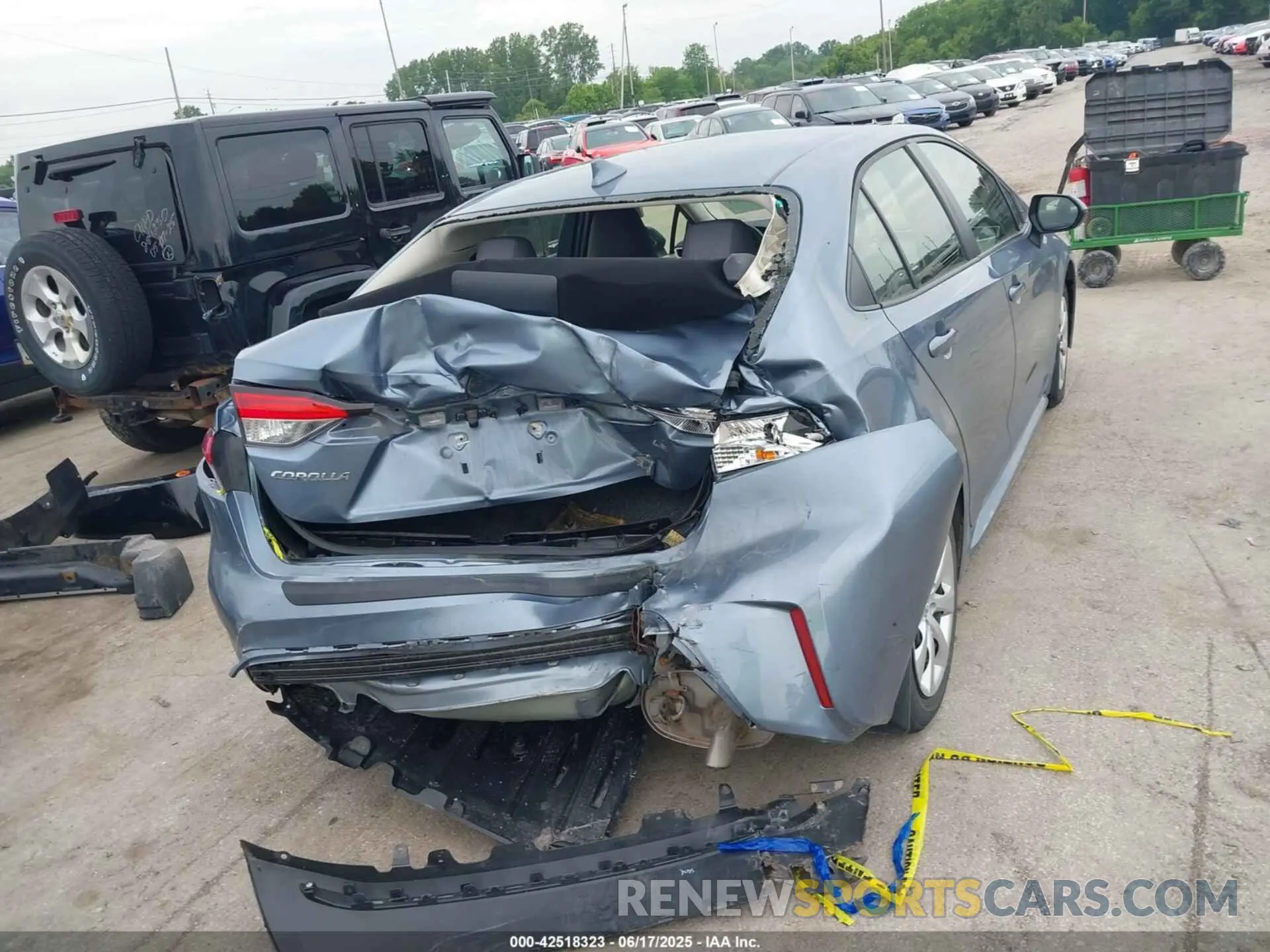 16 fotografías del automóvil dañado JTDEPMAE0MJ129262 TOYOTA COROLLA 2021