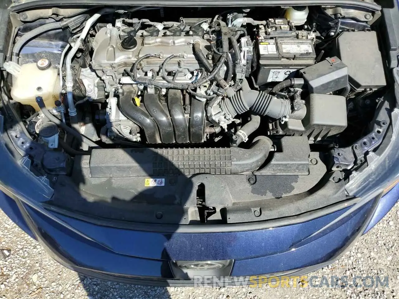 11 fotografías del automóvil dañado JTDEPMAE0MJ136096 TOYOTA COROLLA 2021