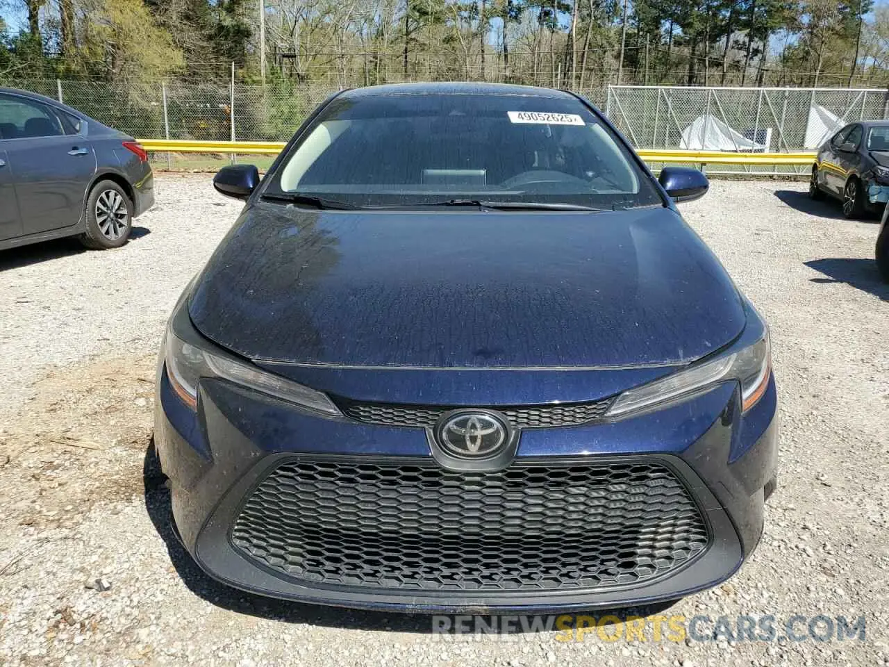 5 fotografías del automóvil dañado JTDEPMAE0MJ136096 TOYOTA COROLLA 2021