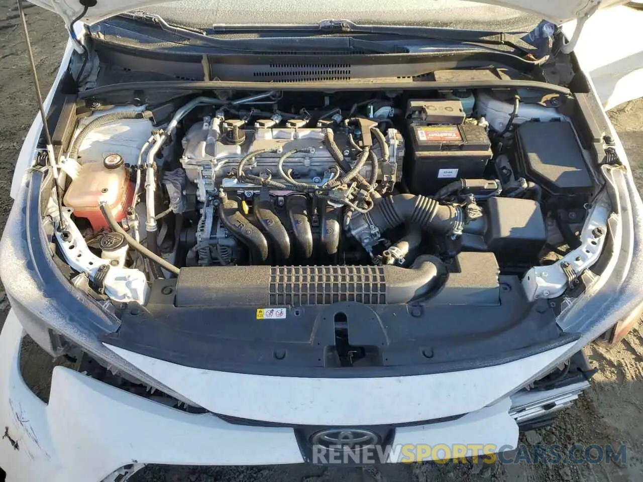 11 fotografías del automóvil dañado JTDEPMAE0MJ148281 TOYOTA COROLLA 2021