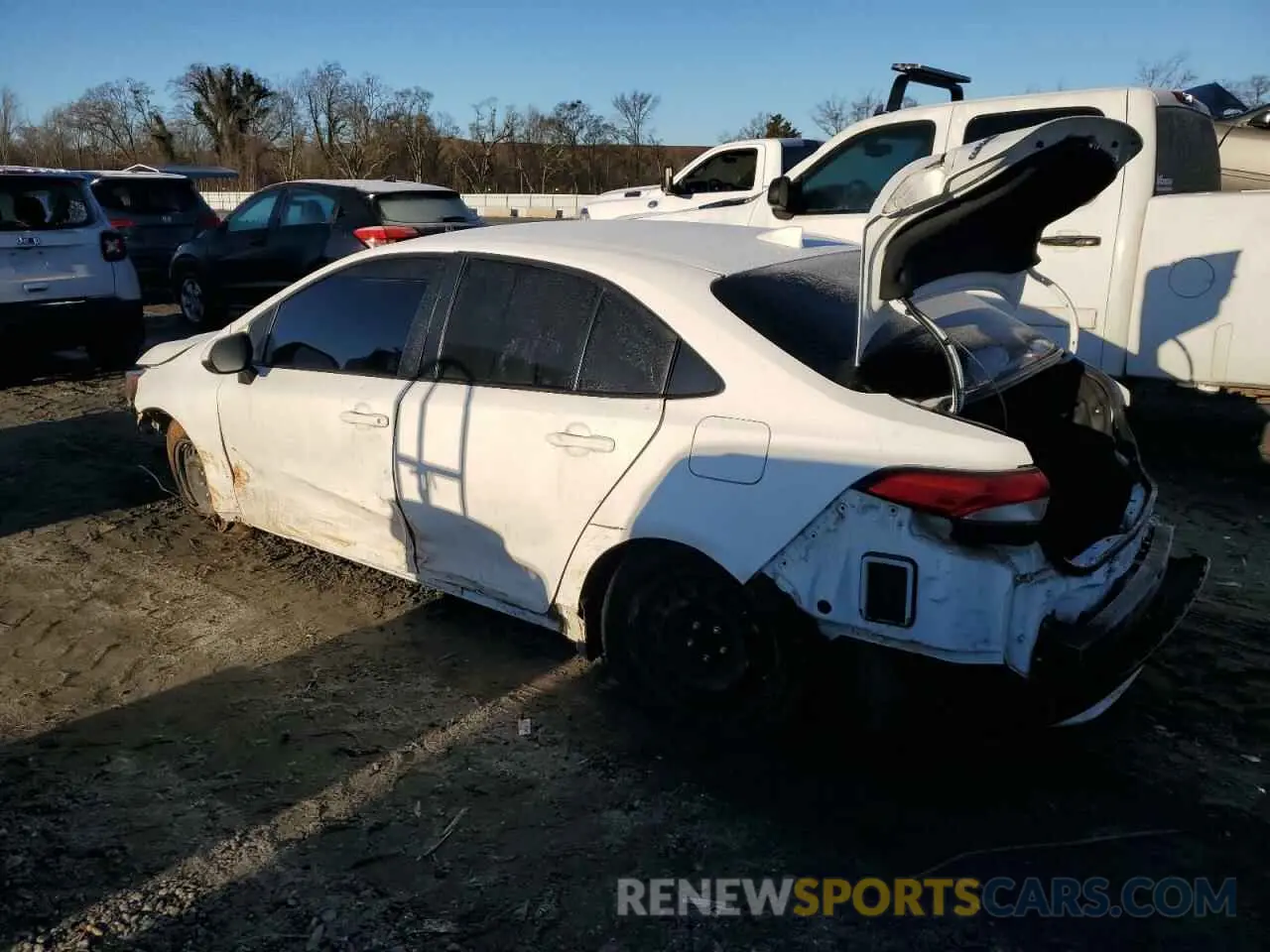 2 fotografías del automóvil dañado JTDEPMAE0MJ148281 TOYOTA COROLLA 2021