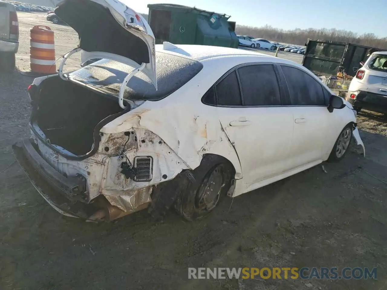 3 fotografías del automóvil dañado JTDEPMAE0MJ148281 TOYOTA COROLLA 2021