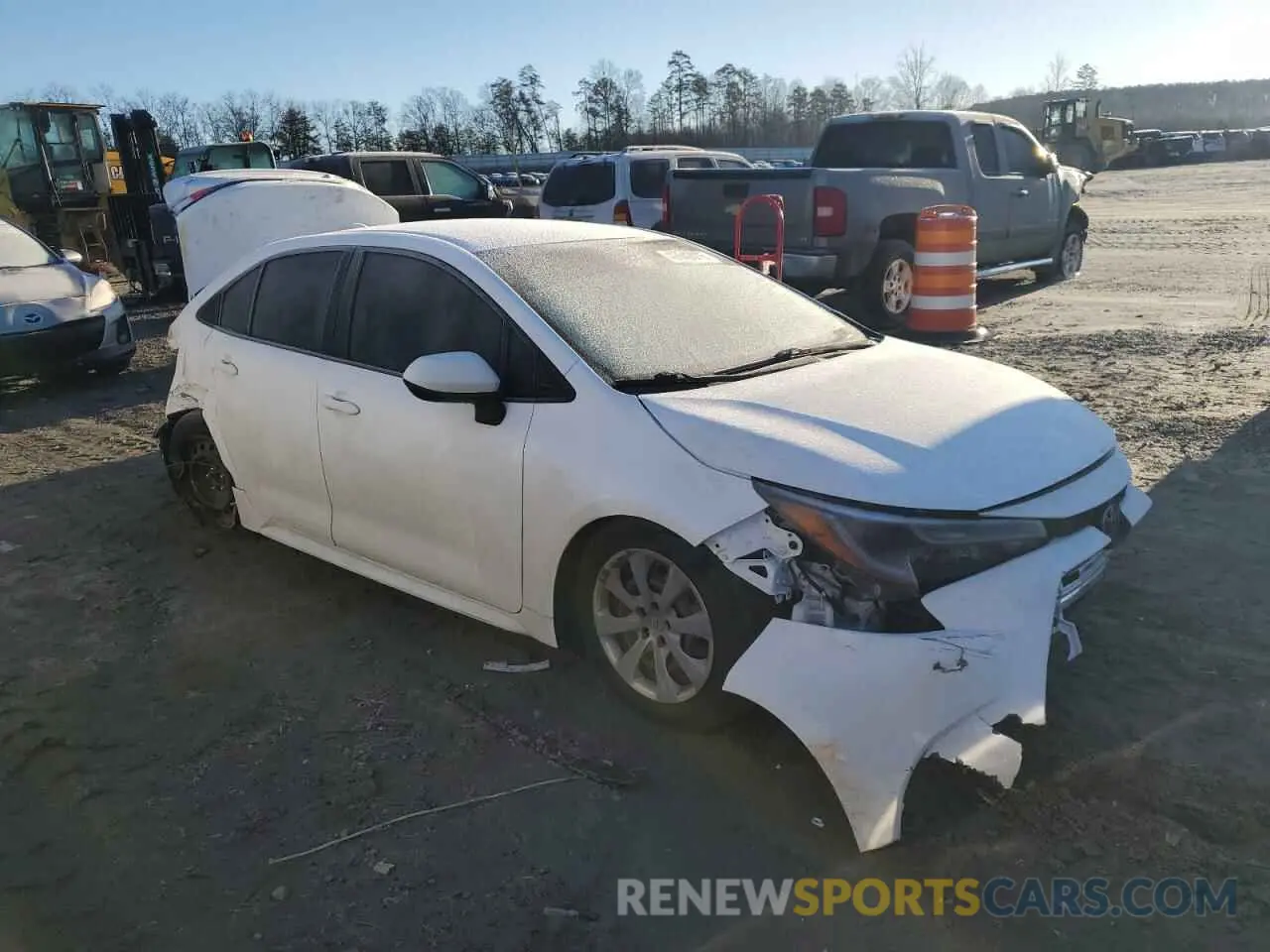4 fotografías del automóvil dañado JTDEPMAE0MJ148281 TOYOTA COROLLA 2021