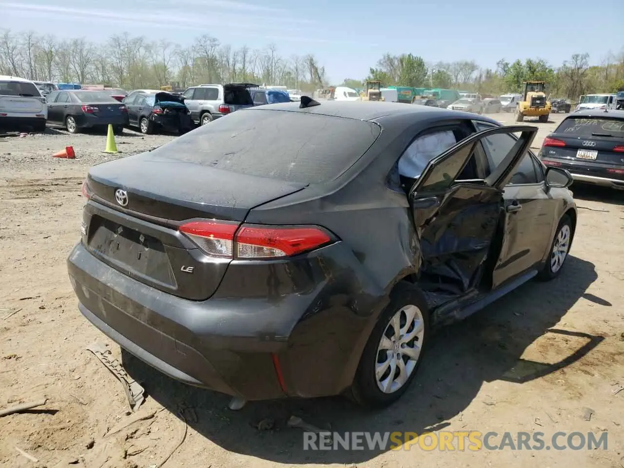 4 fotografías del automóvil dañado JTDEPMAE0MJ148524 TOYOTA COROLLA 2021