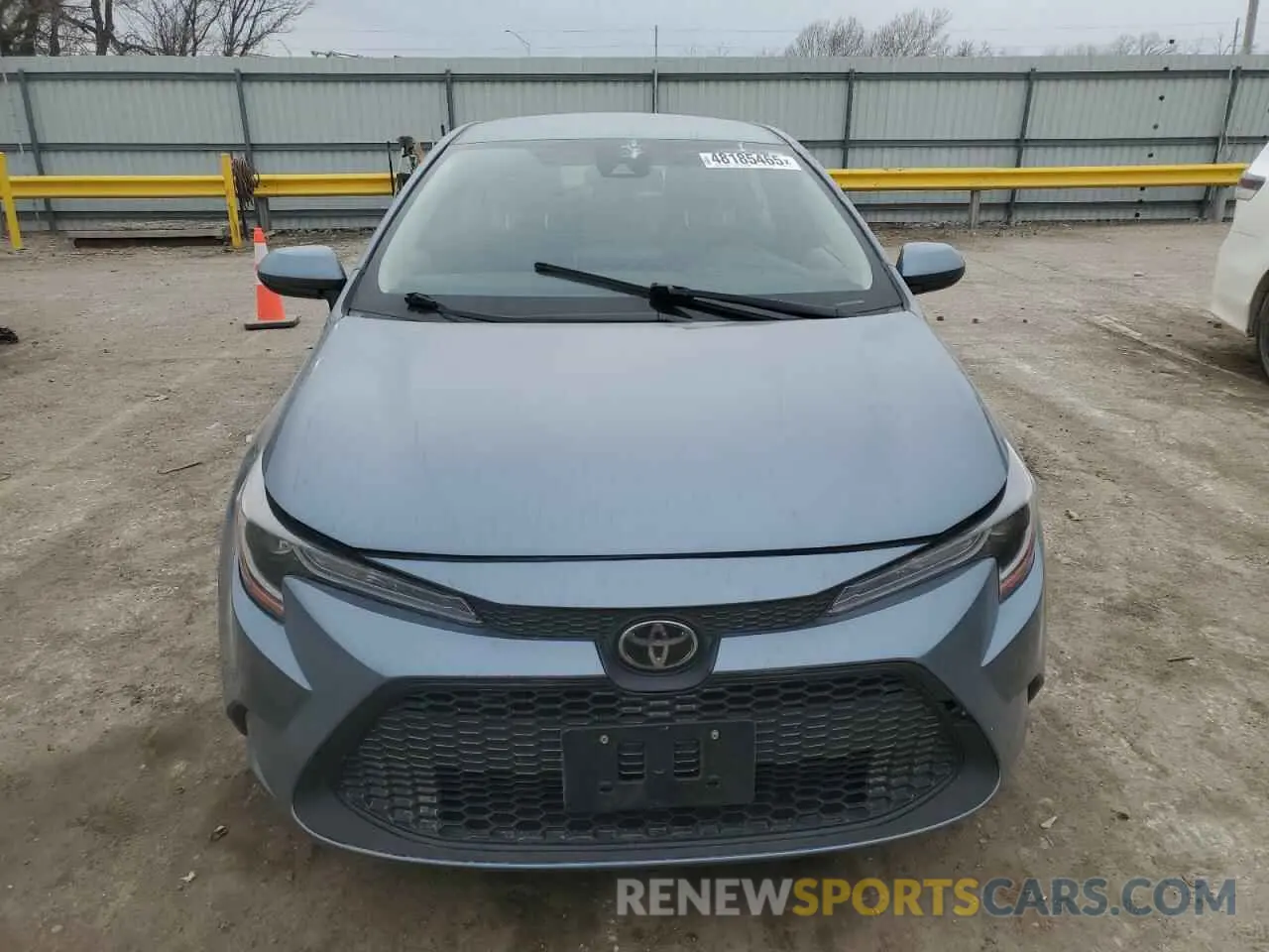 5 fotografías del automóvil dañado JTDEPMAE0MJ149544 TOYOTA COROLLA 2021