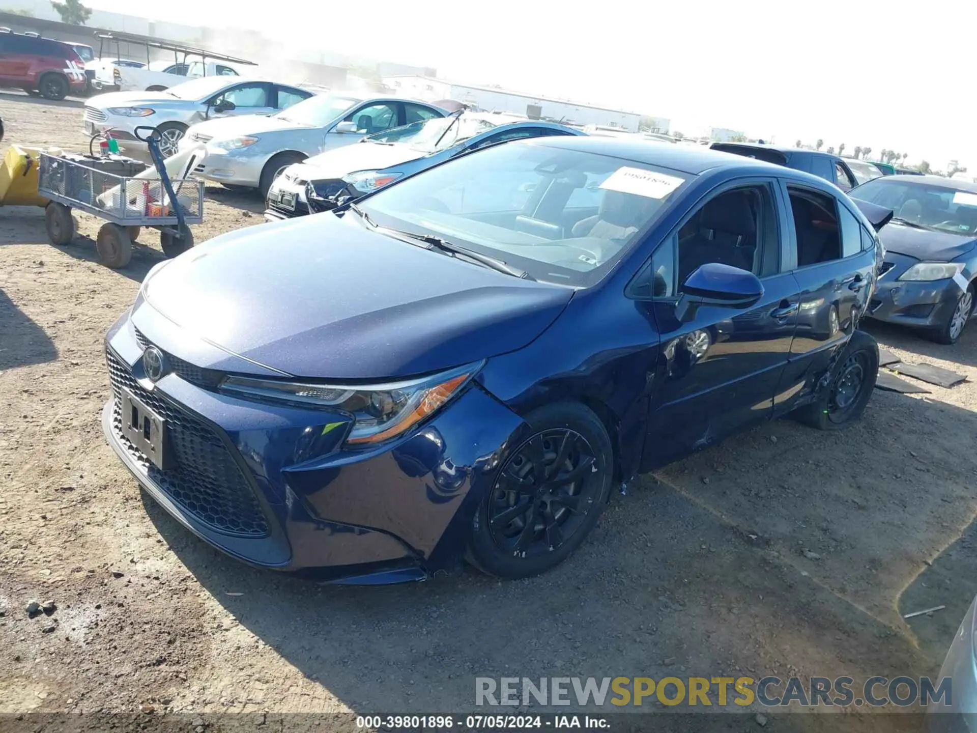2 fotografías del automóvil dañado JTDEPMAE0MJ150113 TOYOTA COROLLA 2021