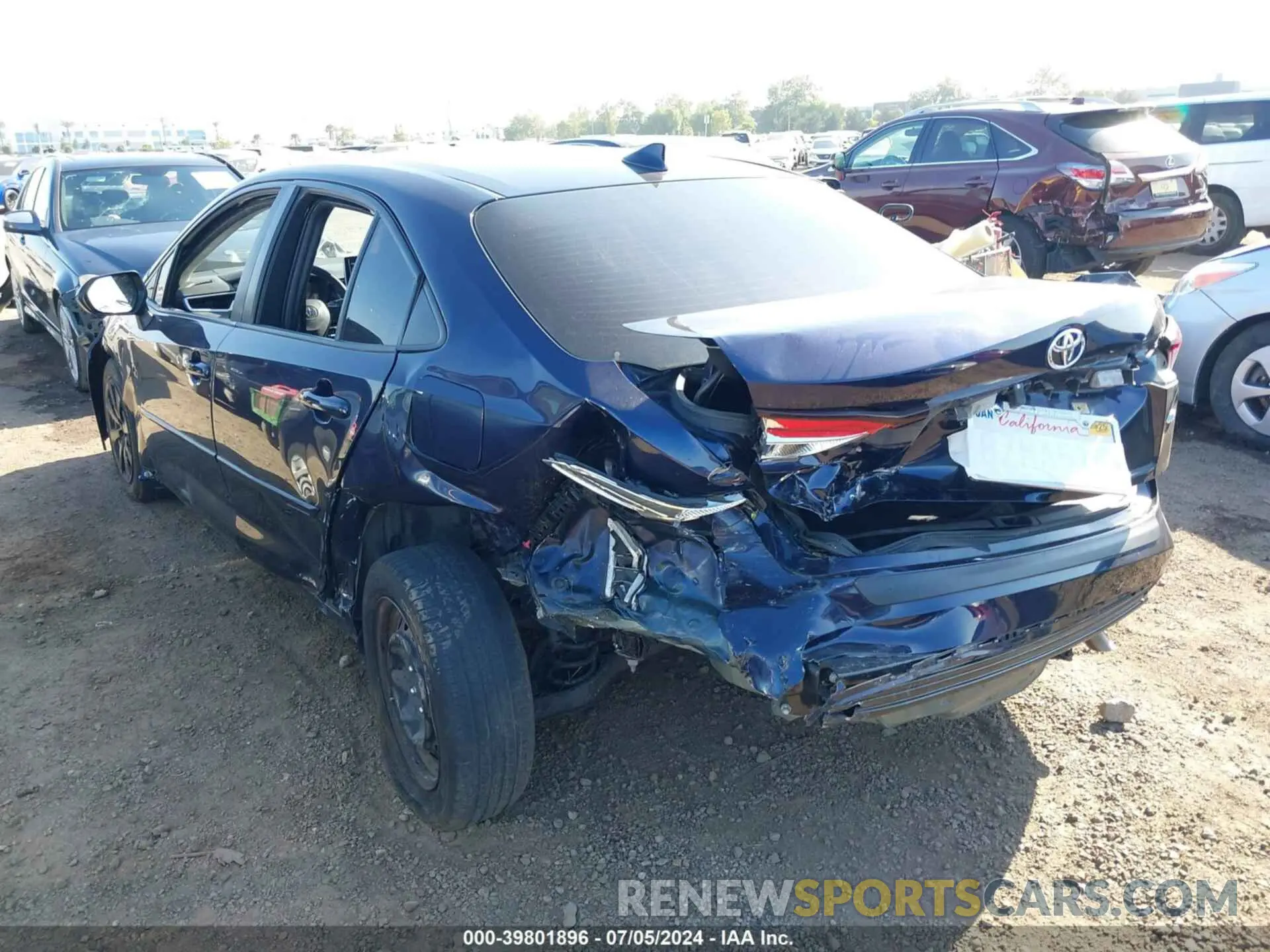 6 fotografías del automóvil dañado JTDEPMAE0MJ150113 TOYOTA COROLLA 2021